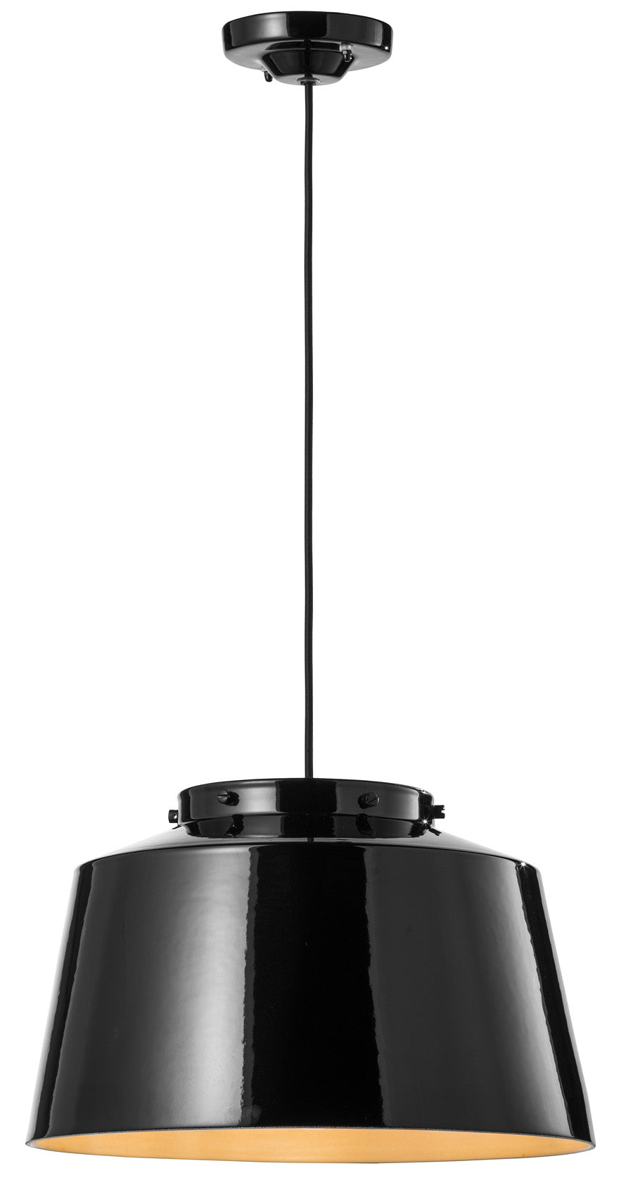 Lampa wisząca ceramiczna 50's czarny