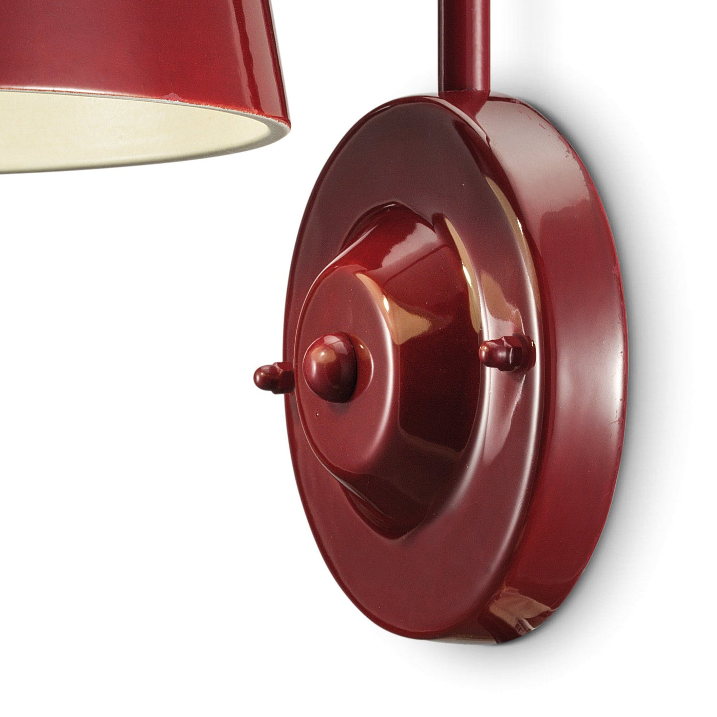 Lampa ścienna ceramiczna 50's czerwony
