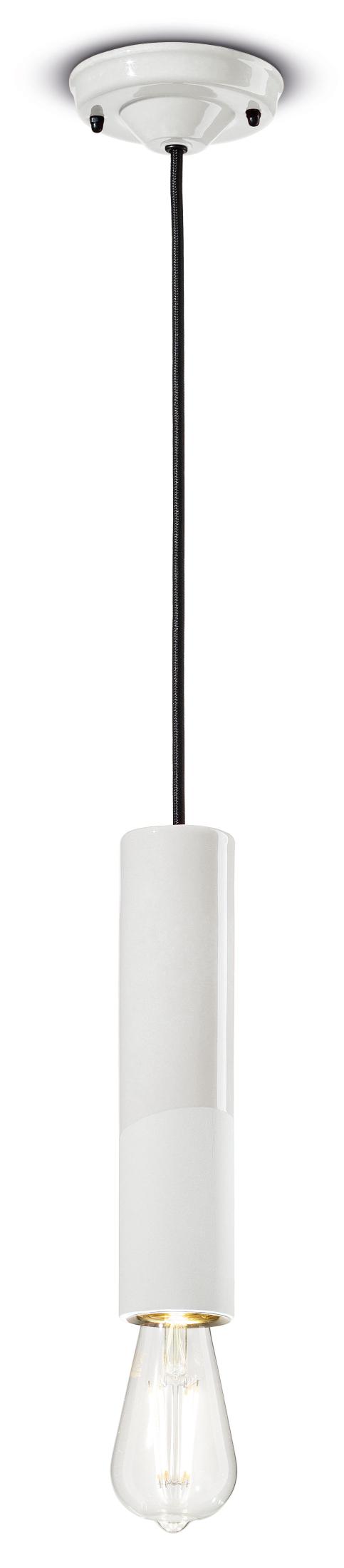 Lampa wisząca ceramiczna PI biały