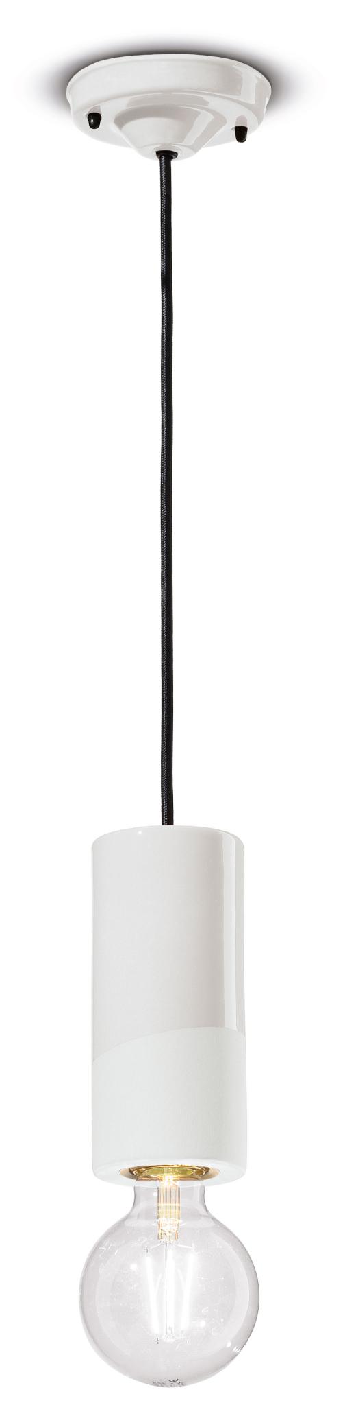 Lampa wisząca ceramiczna PI biały