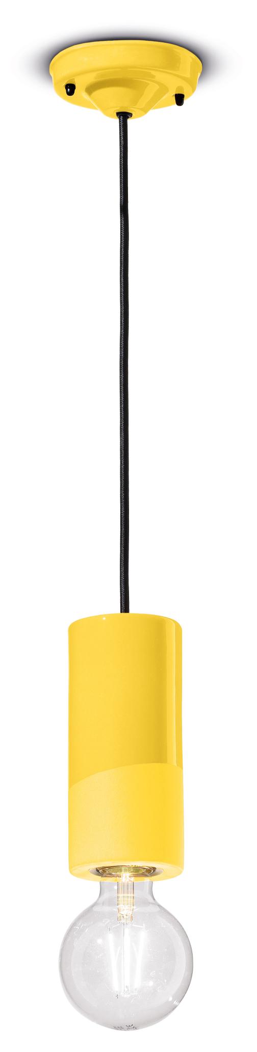 Lampa wisząca ceramiczna PI żółty