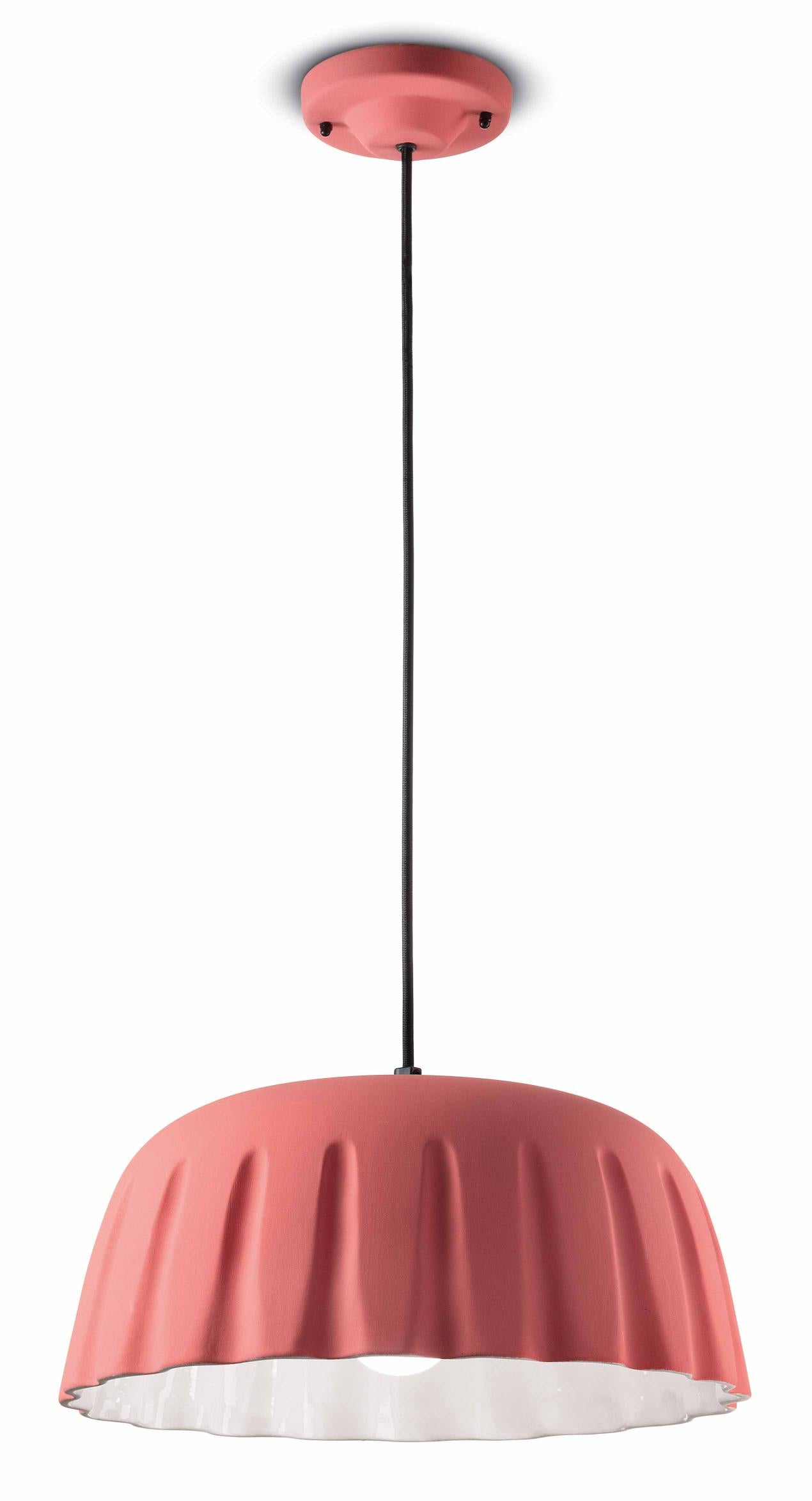 Lampa wisząca ceramiczna MADAME GRES koralowy