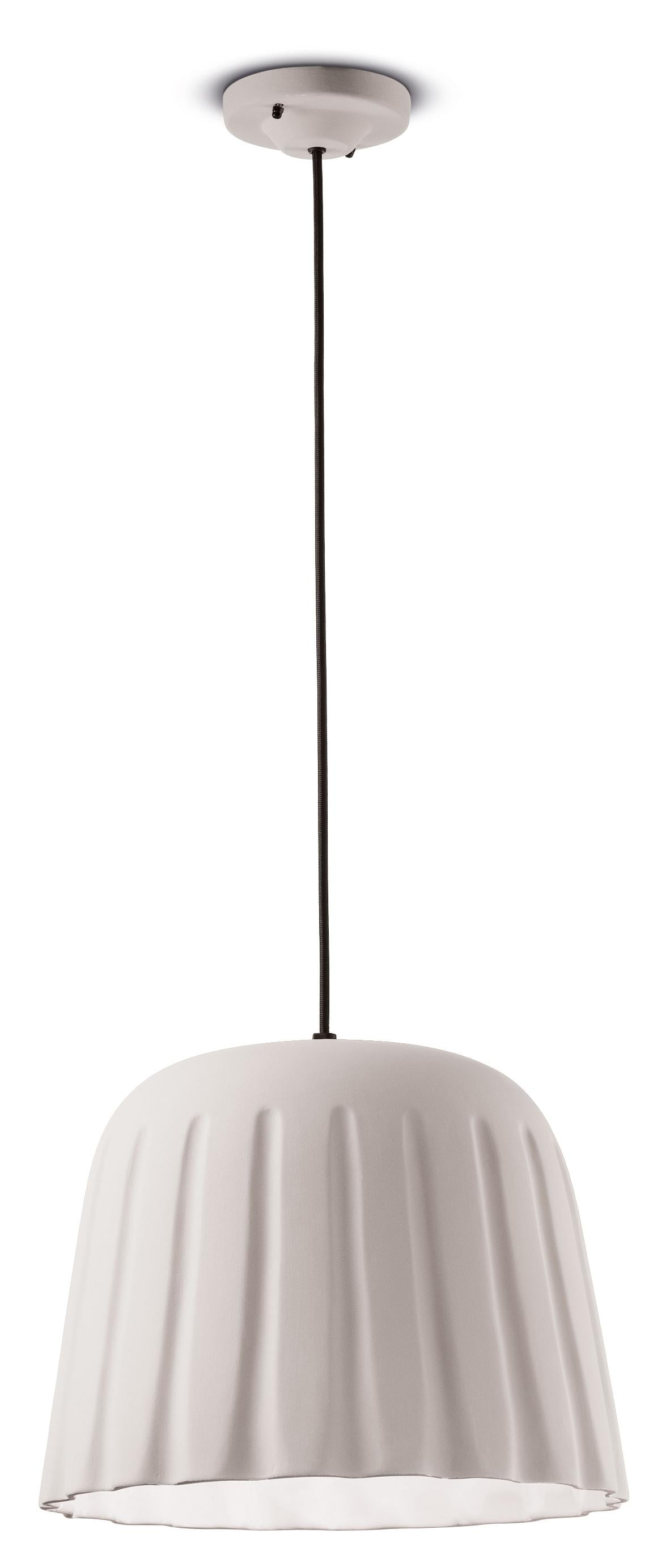 MADAME GRES white ceramic pendant lamp