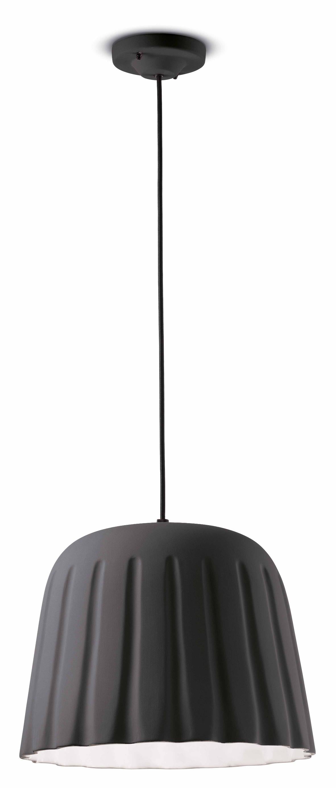 Lampa wisząca ceramiczna MADAME GRES ciemnoszary