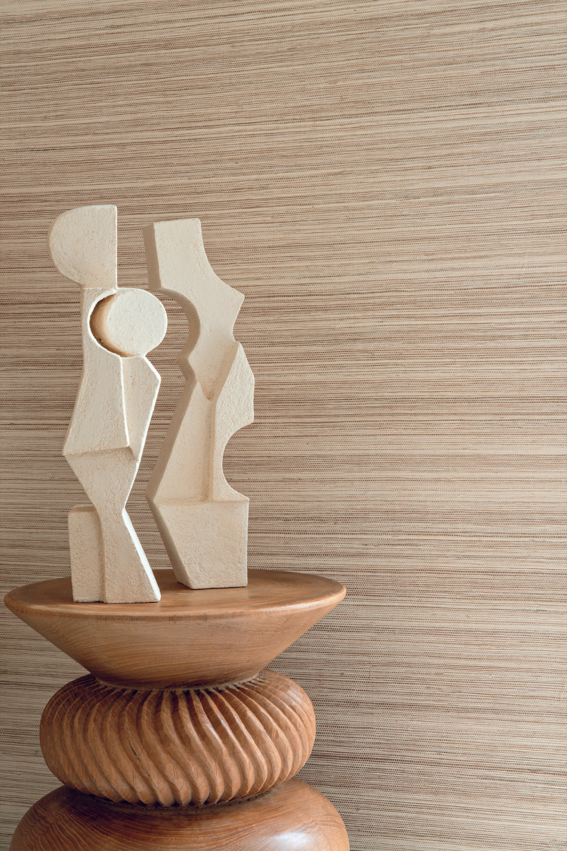 Tapeta strukturalna z włókna roślinnego DESERTI - NATUREL brązowy