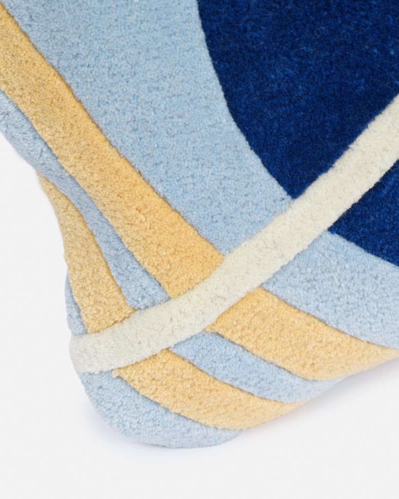 Dekokissen CAVE navy mit orange