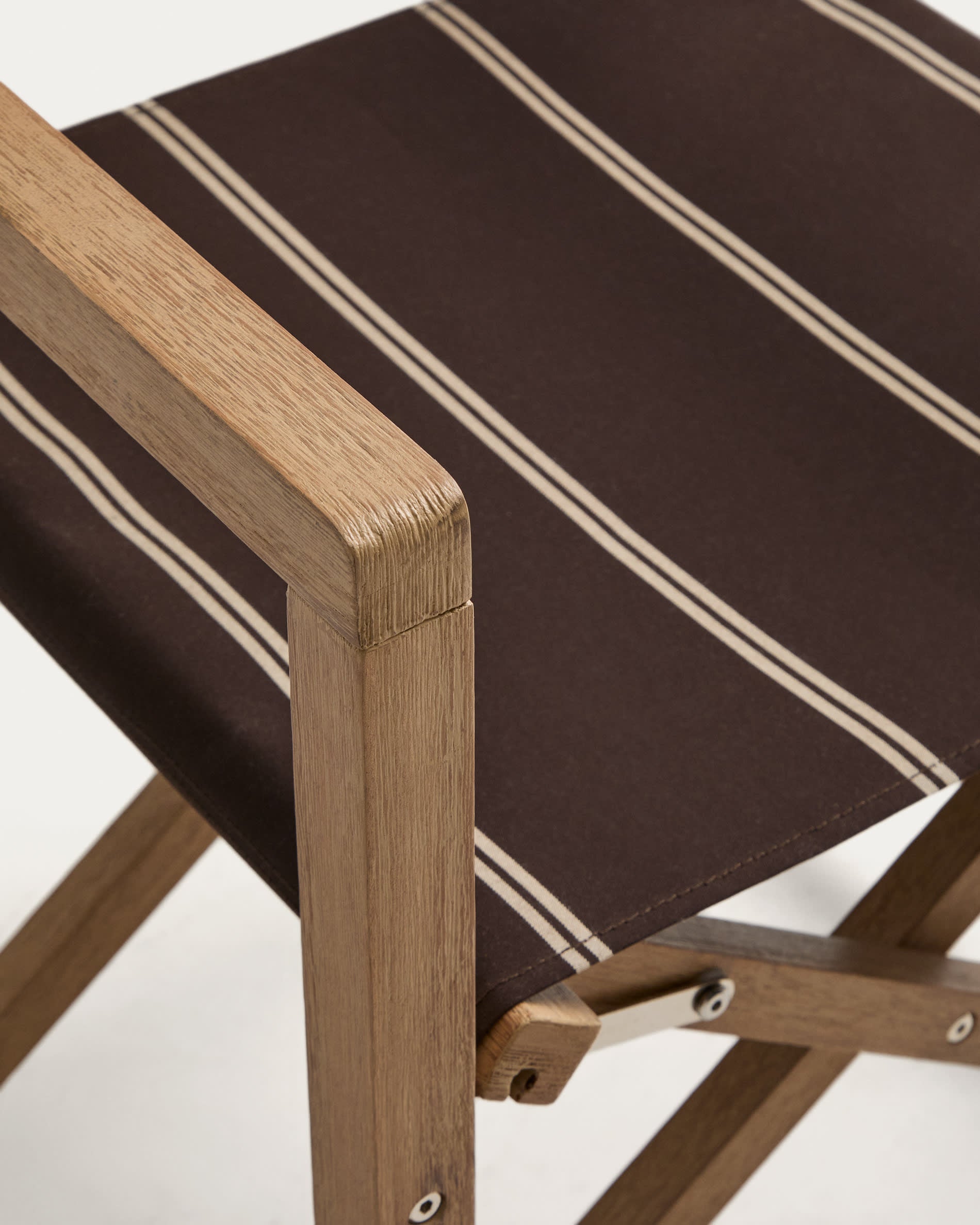 VILARA Brown Garden Chair with Beige