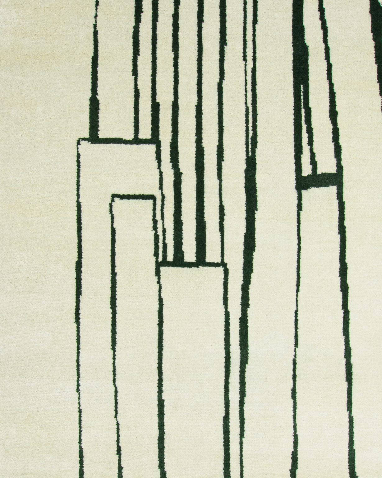 Dywan dekoracyjny asymetryczny CONTOUR zielony