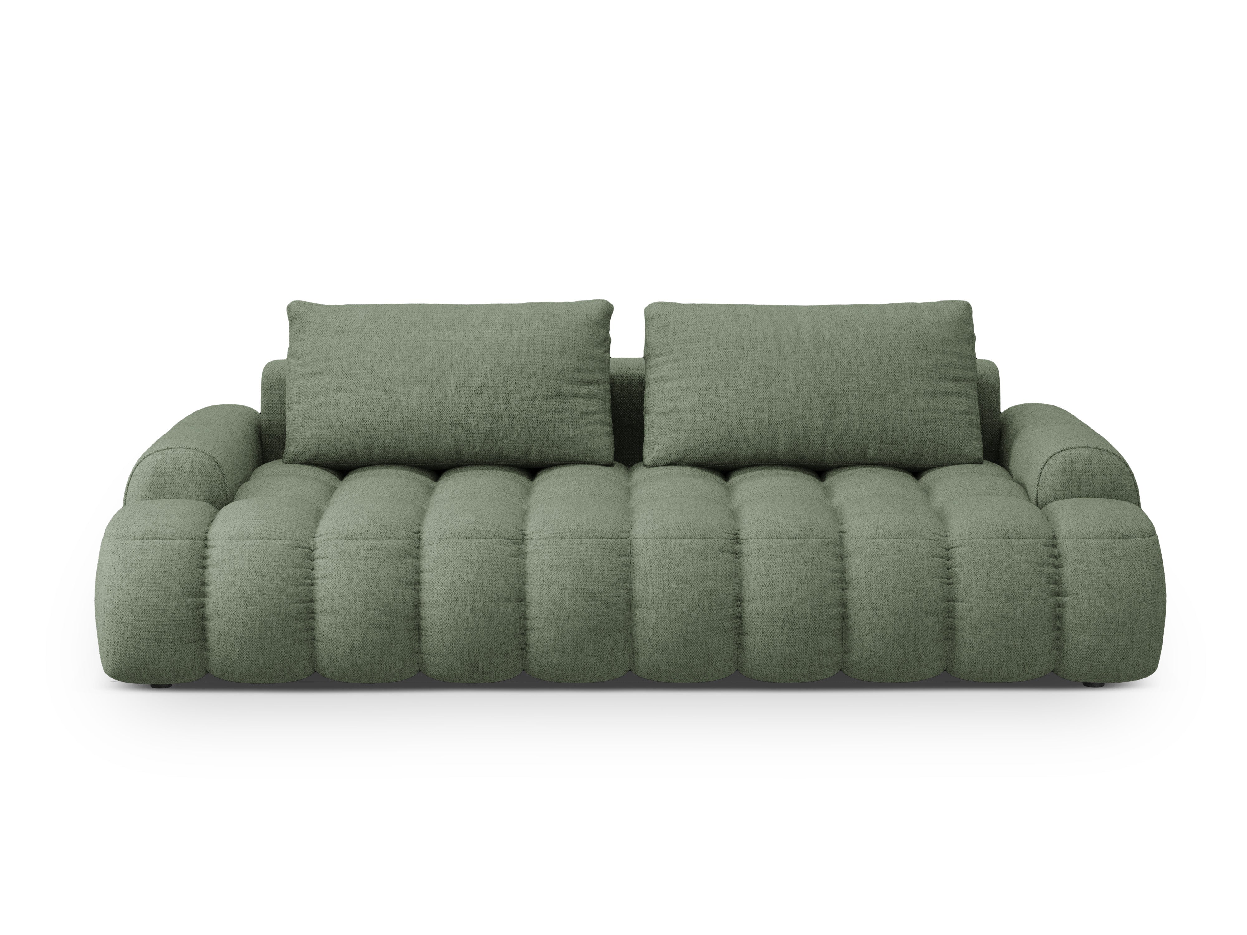Sofa z funkcją spania 4-osobowa LINZ oliwkowy