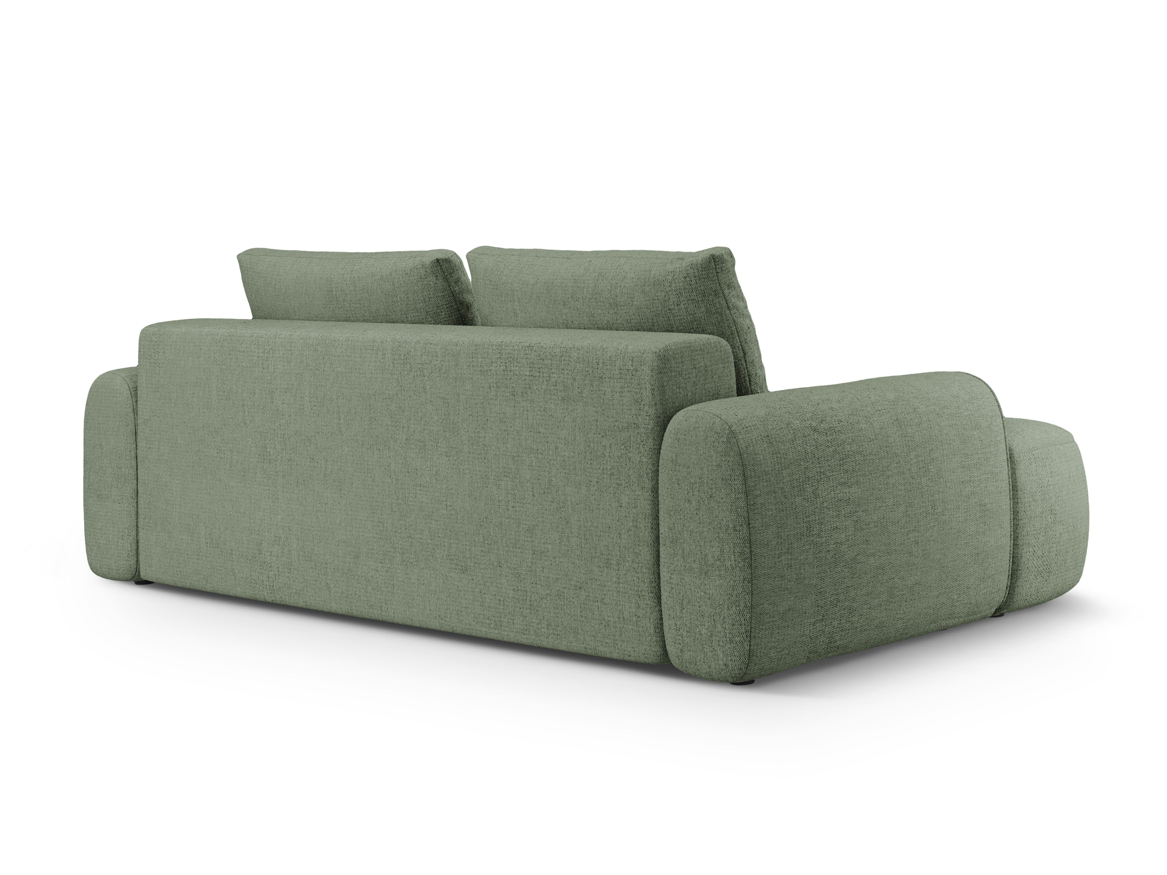 Sofa z funkcją spania 4-osobowa LINZ oliwkowy