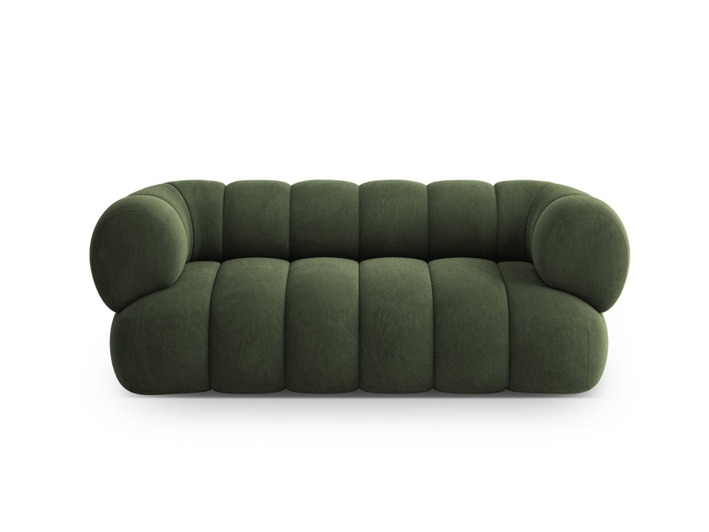Sofa 2-osobowa aksamitna KOGE zielony