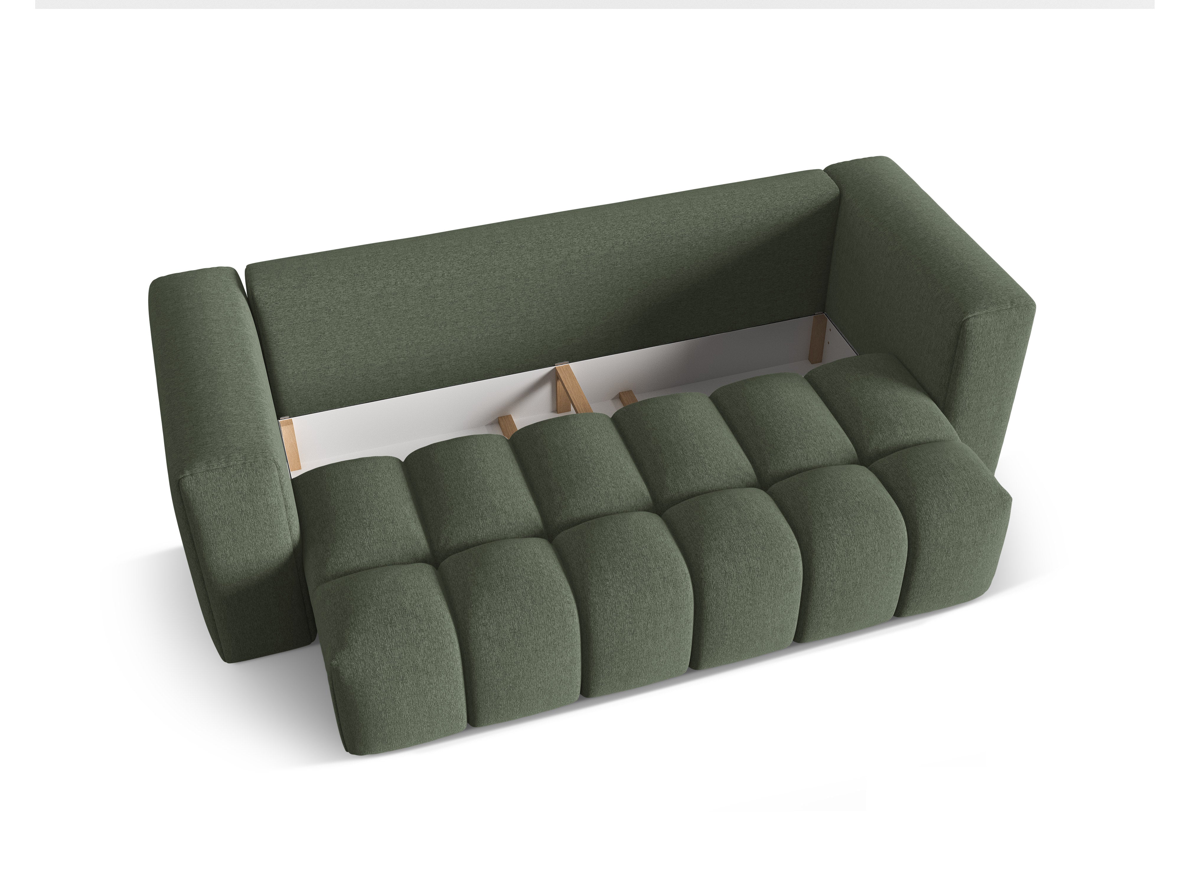 Sofa 3-osobowa z funkcją spania VERONA oliwkowy