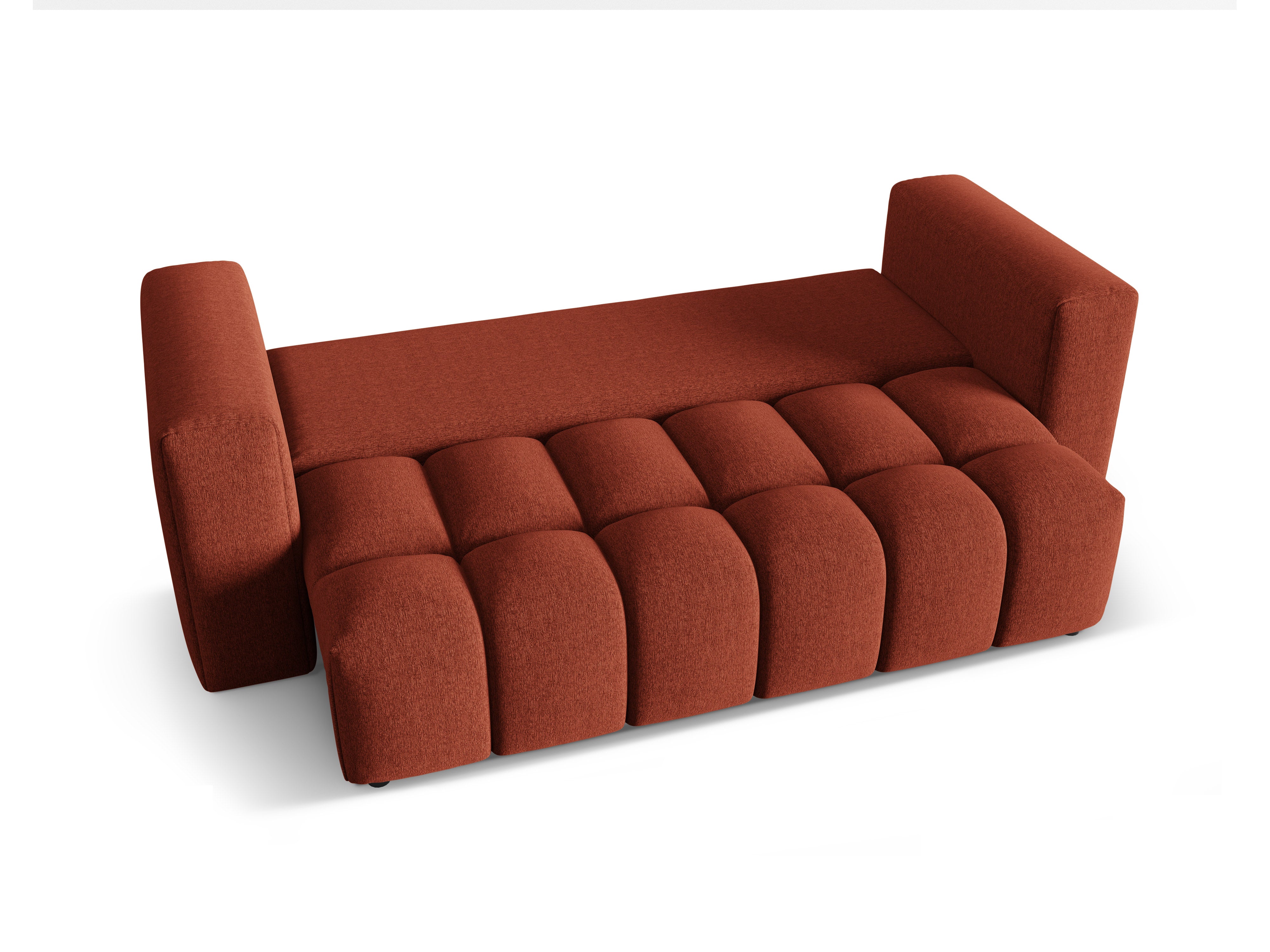Sofa 3-osobowa z funkcją spania VERONA koralowy