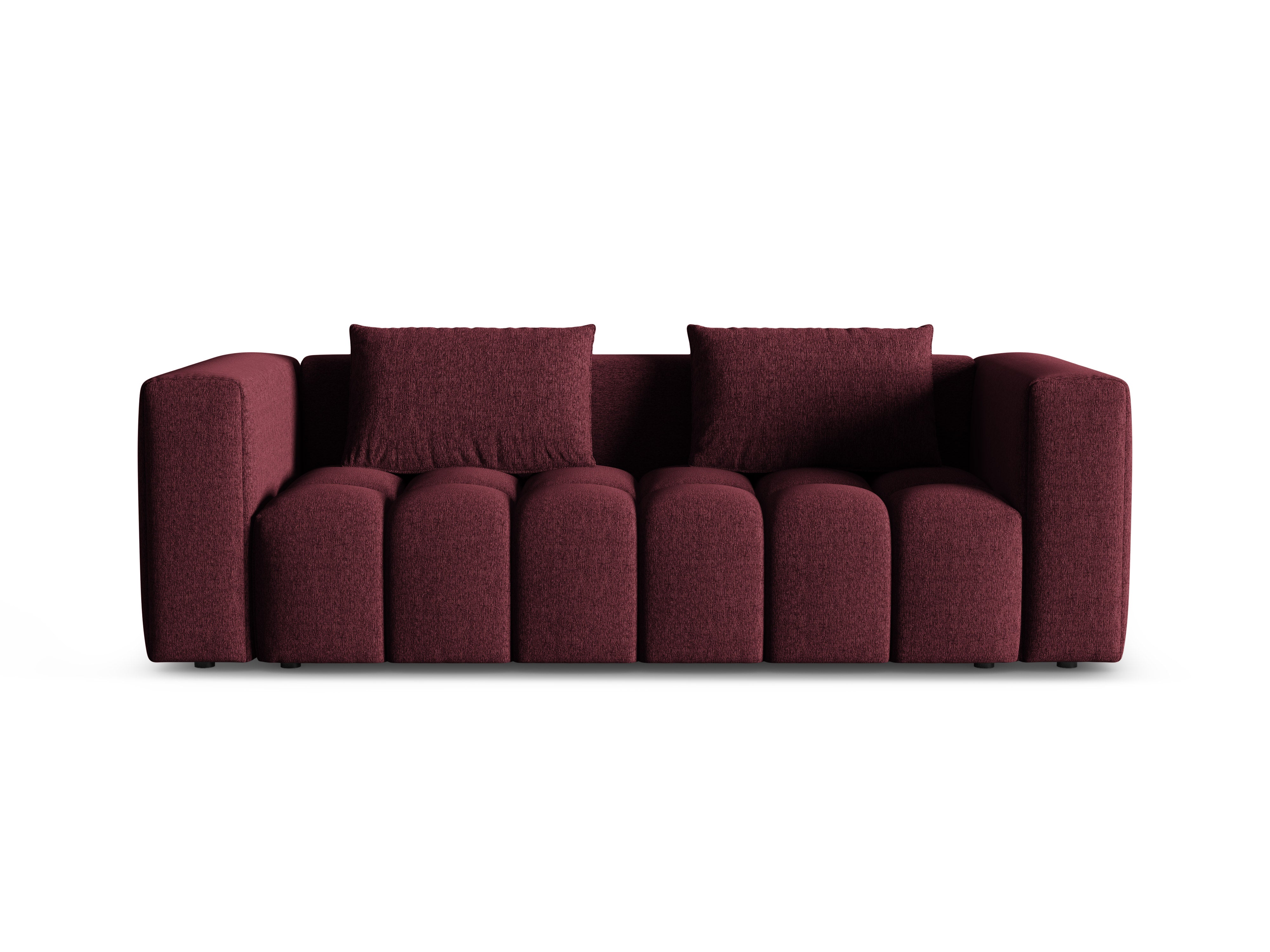 Sofa 3-osobowa z funkcją spania VERONA burgundowy