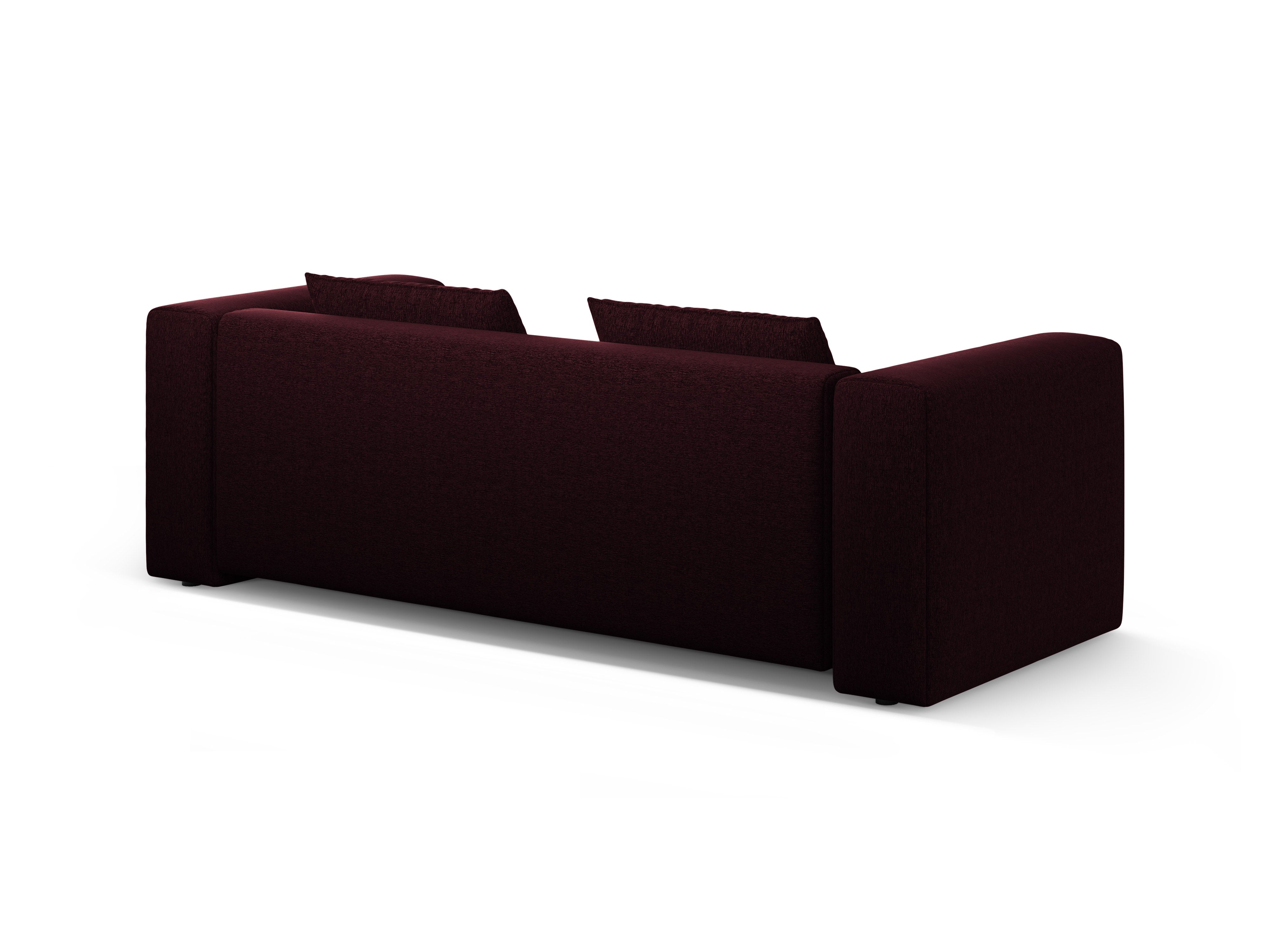 Sofa 3-osobowa z funkcją spania VERONA burgundowy