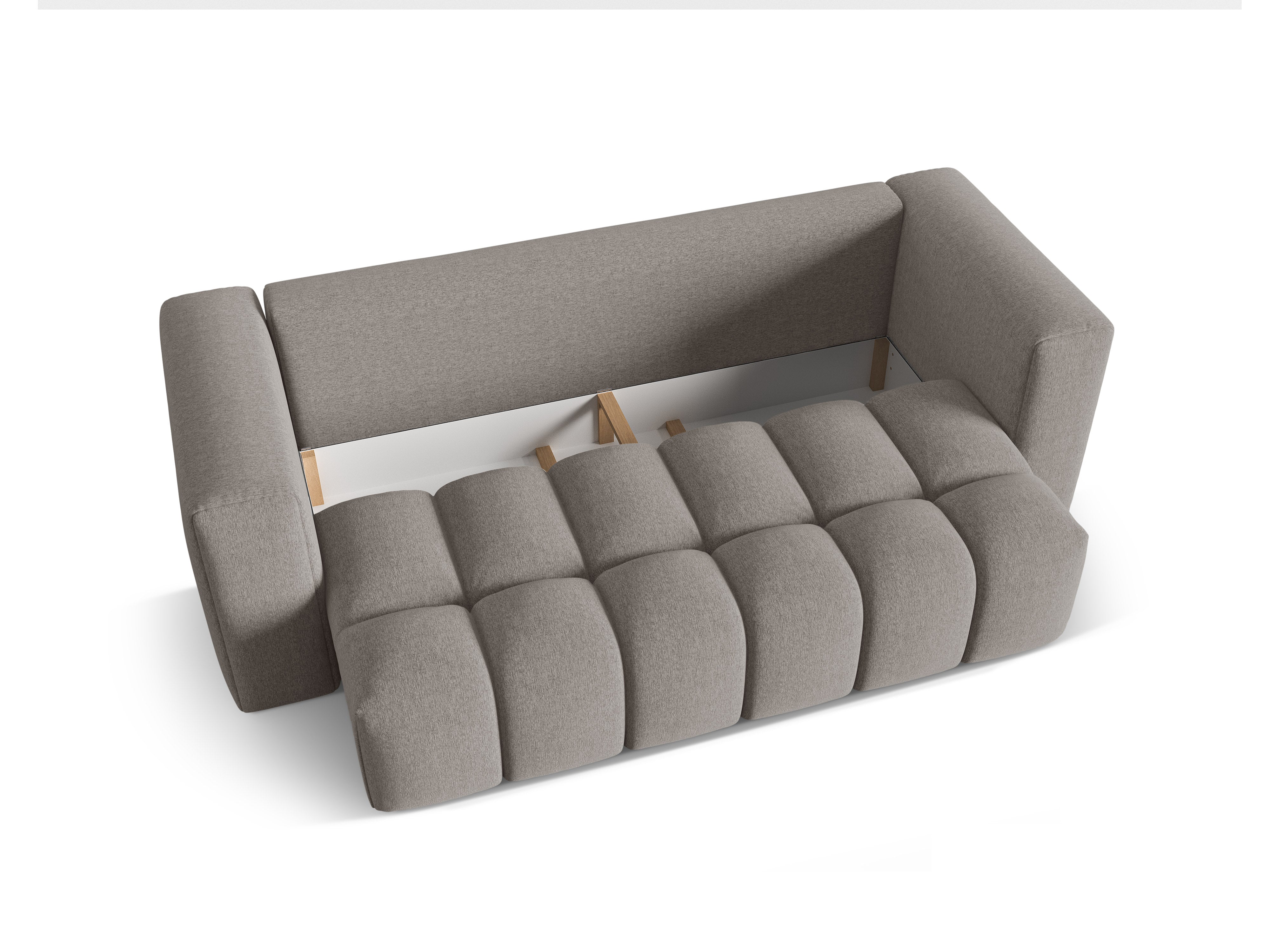Sofa 3-osobowa z funkcją spania VERONA ciepły szary