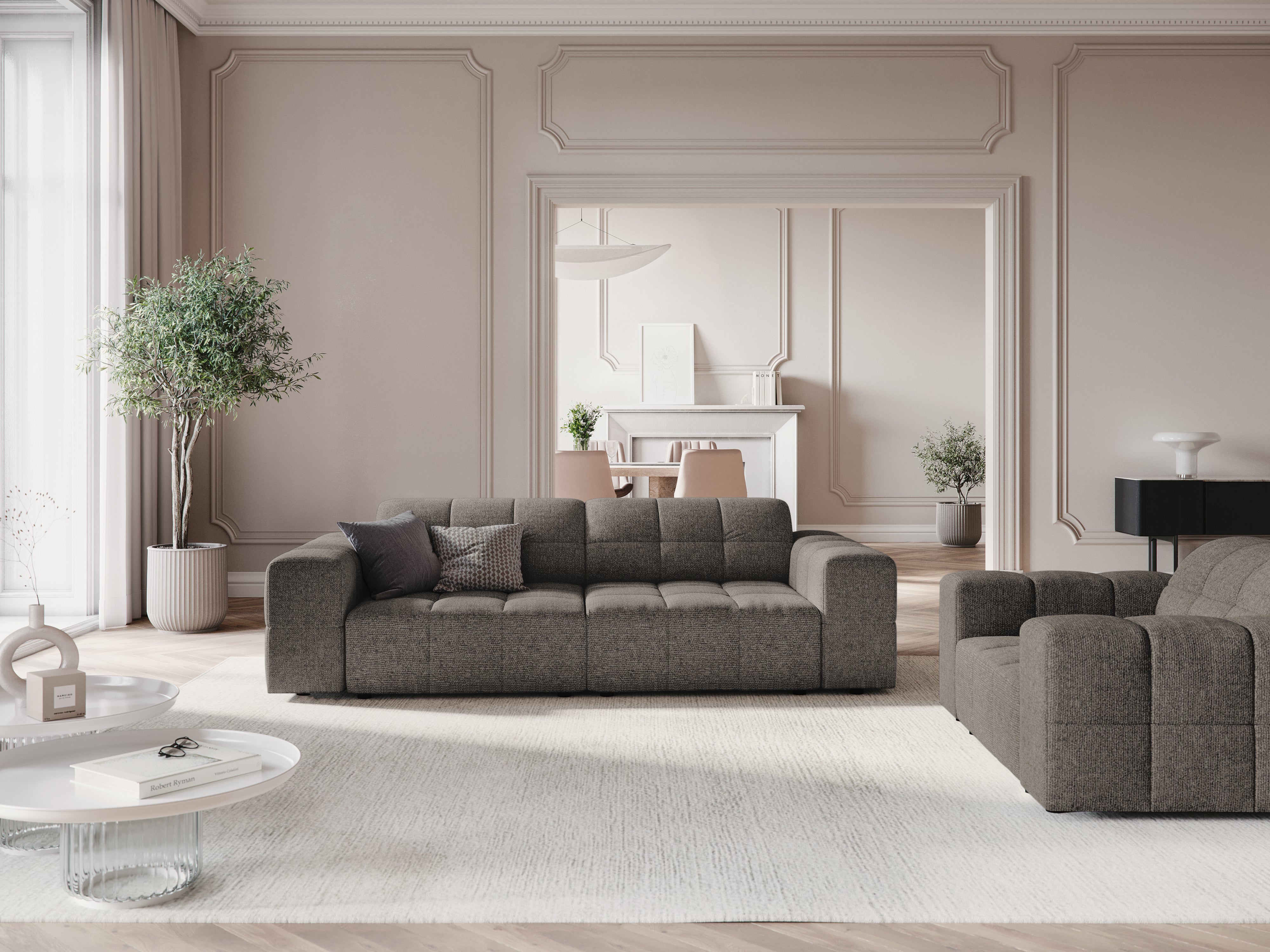 Sofa 3-osobowa CHICAGO szary szenil