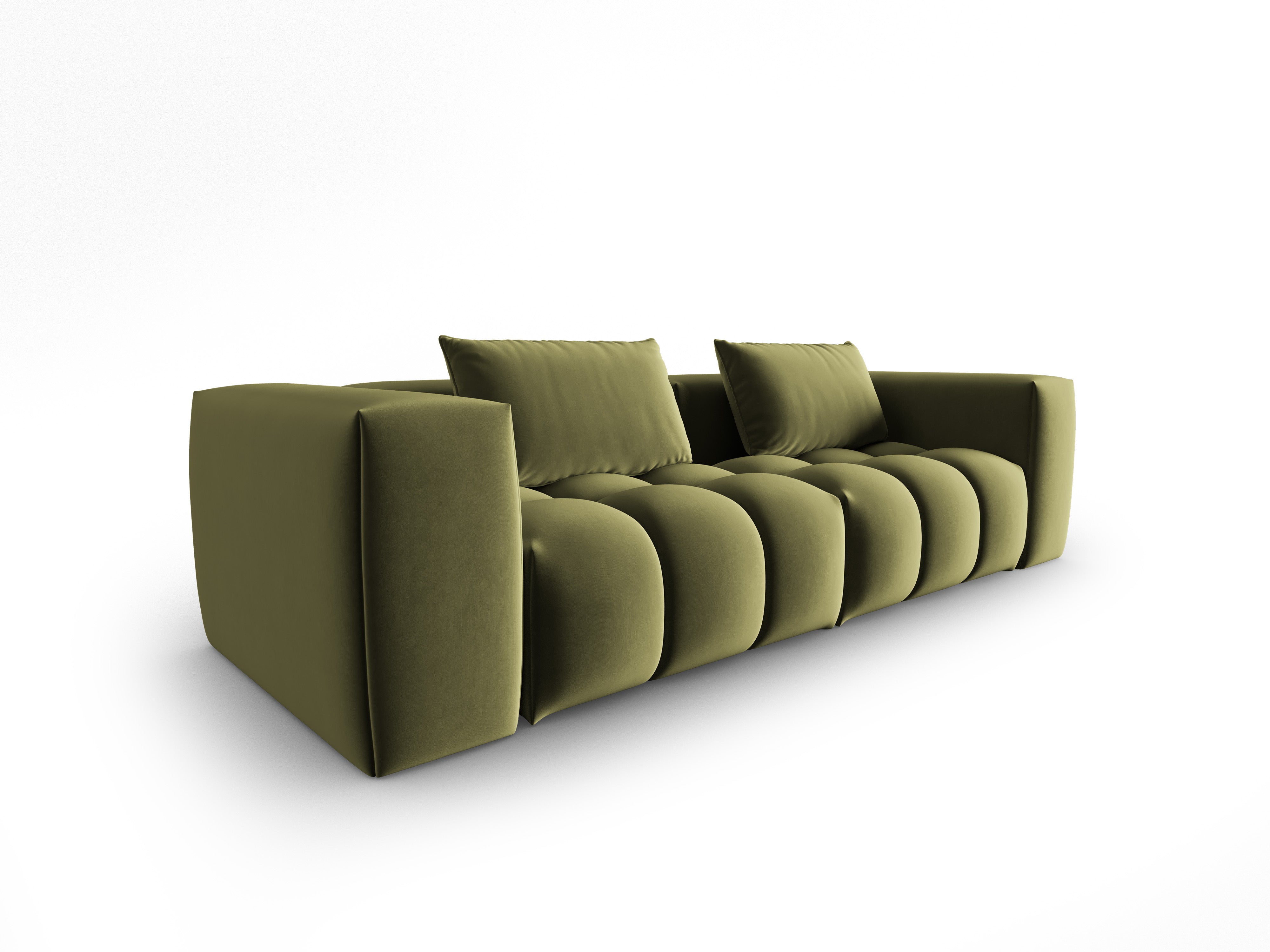 Velvet Sofa for 3 VERONA Light Green
