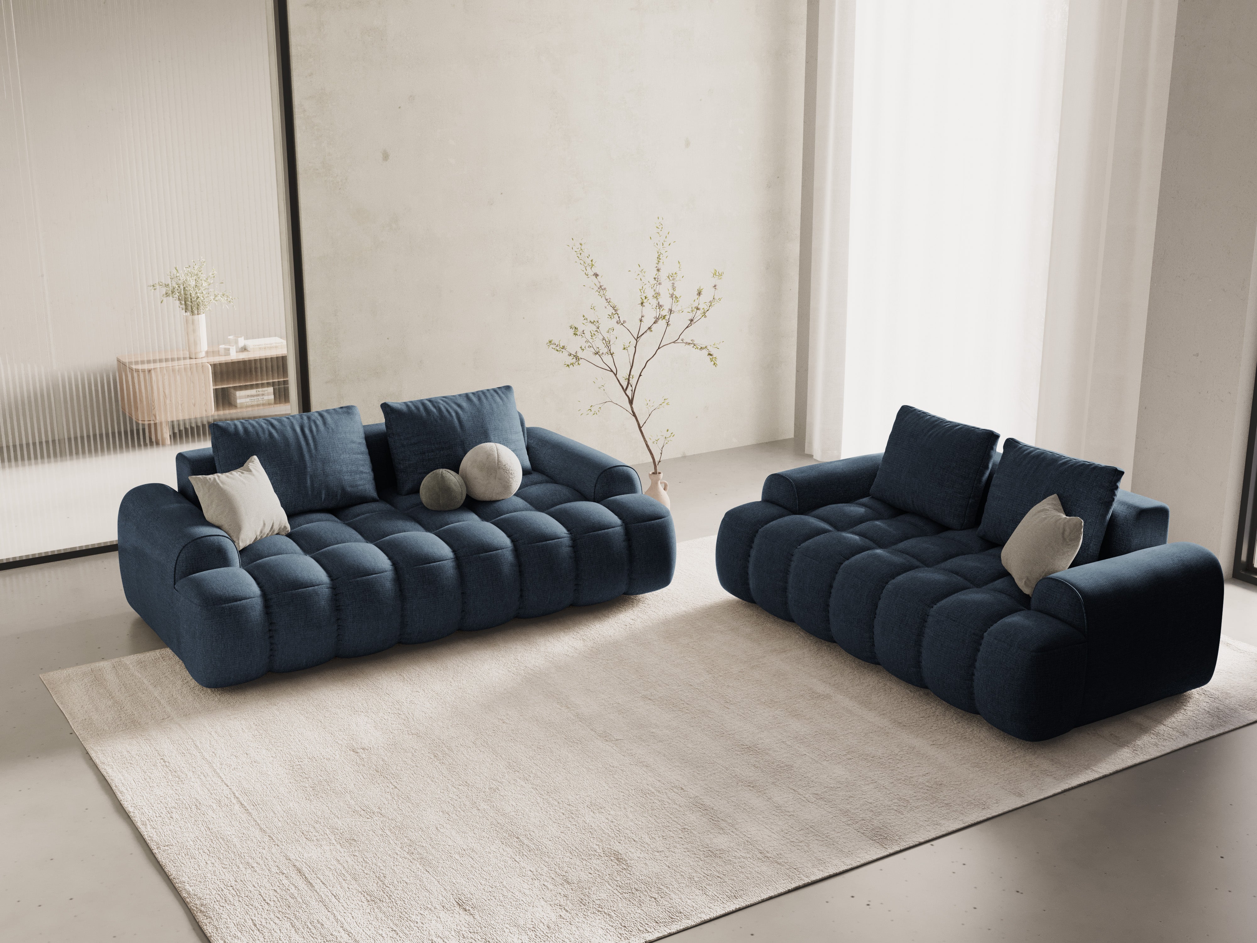 Sofa 3-osobowa LINZ niebieski