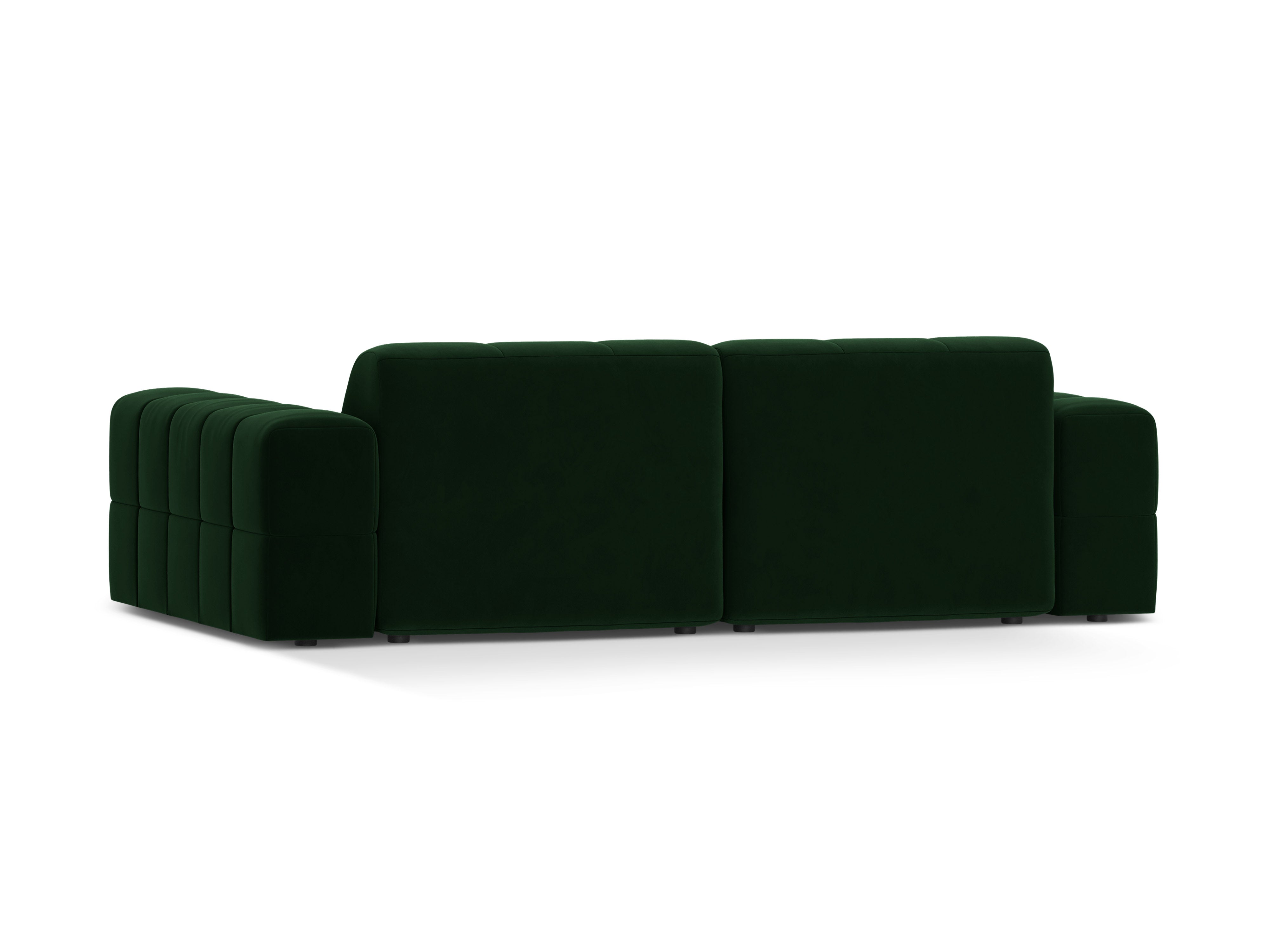 Sofa aksamitna 3-osobowa CHICAGO butelkowa zieleń