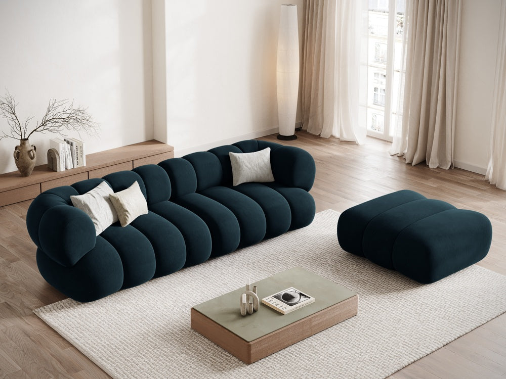 Sofa aksamitna 4-osobowa KOGE petrol