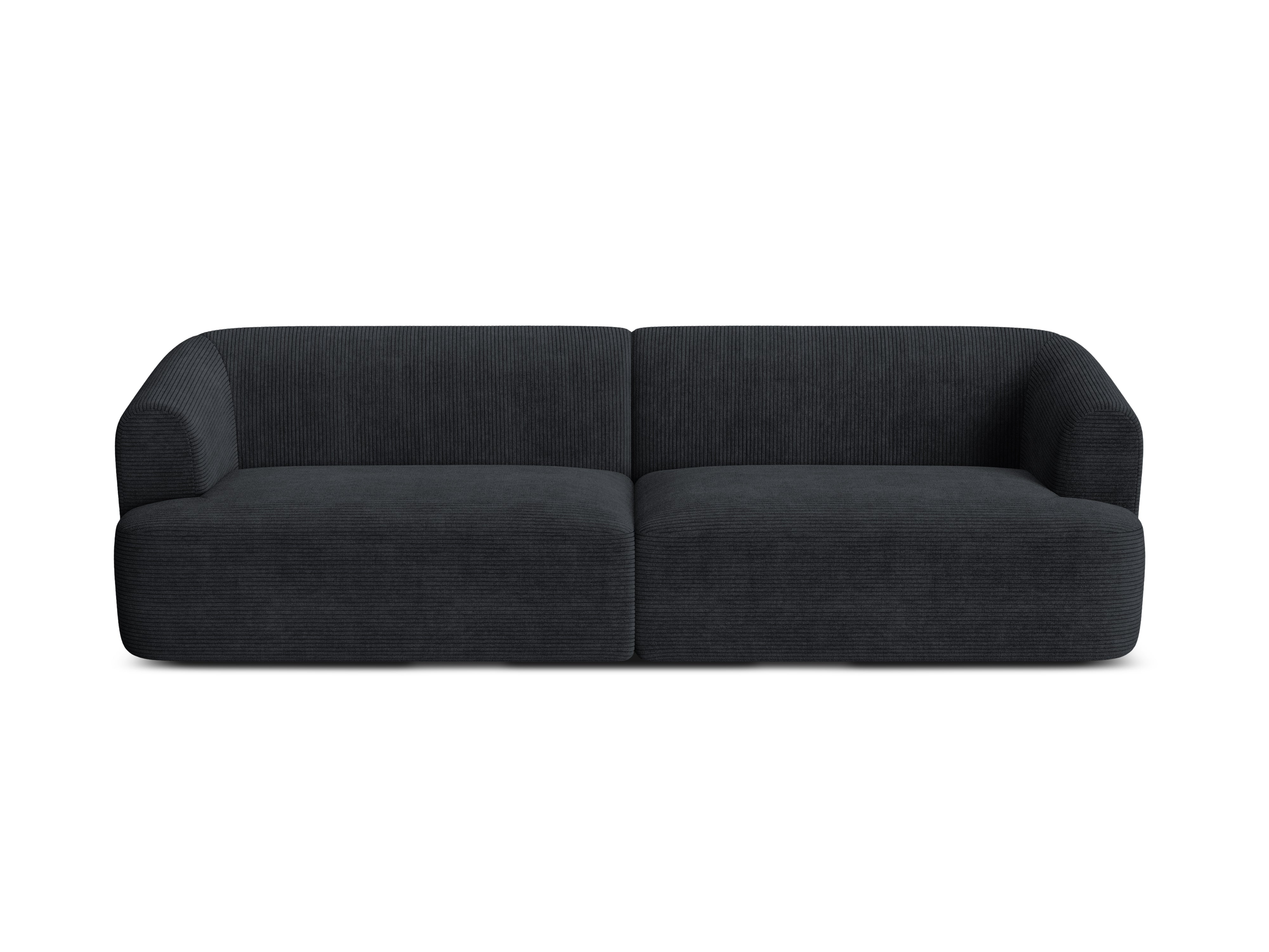 Sofa 4-osobowa CAMPI czarny sztruks