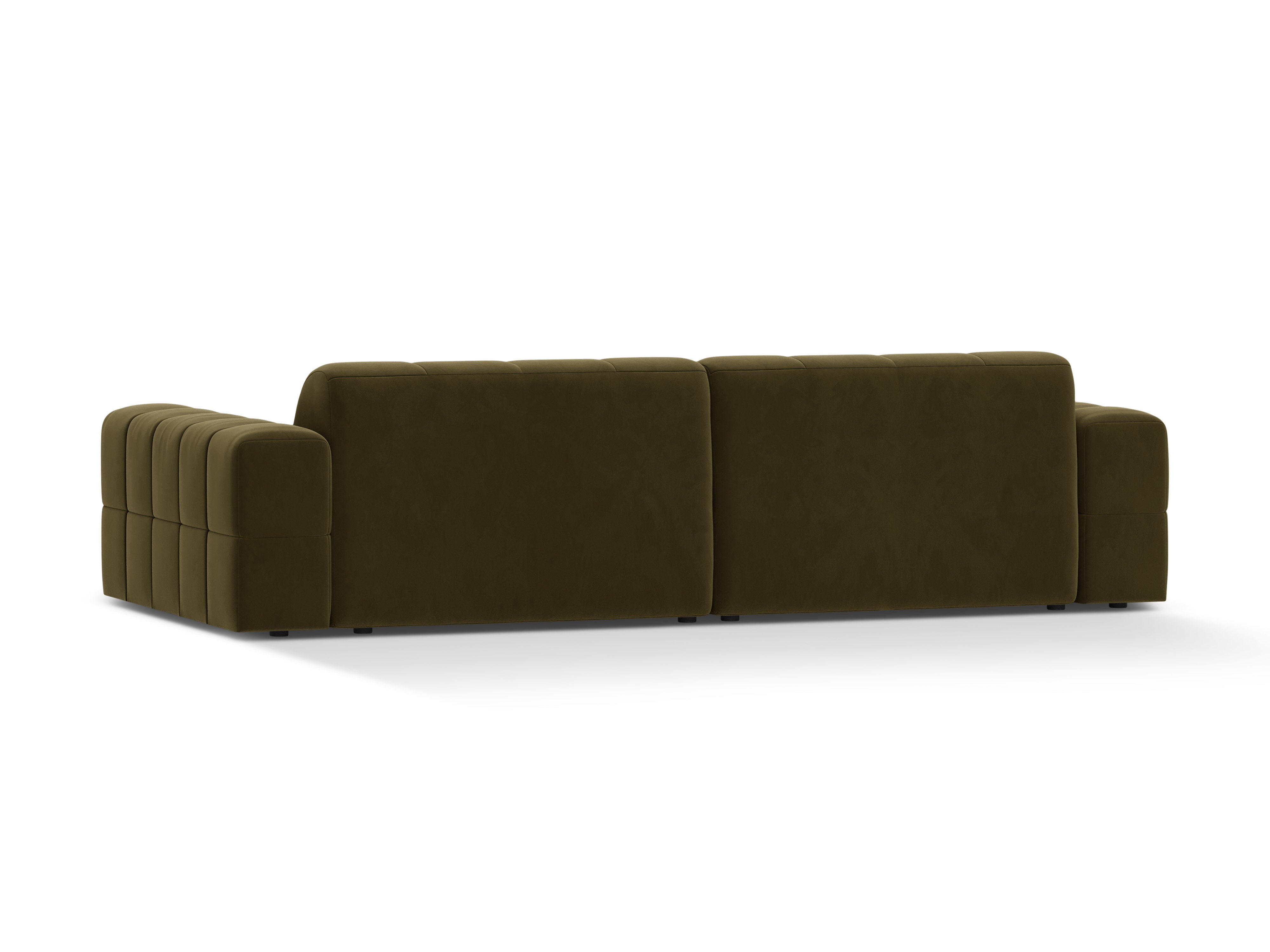 Sofa aksamitna 4-osobowa CHICAGO oliwkowy