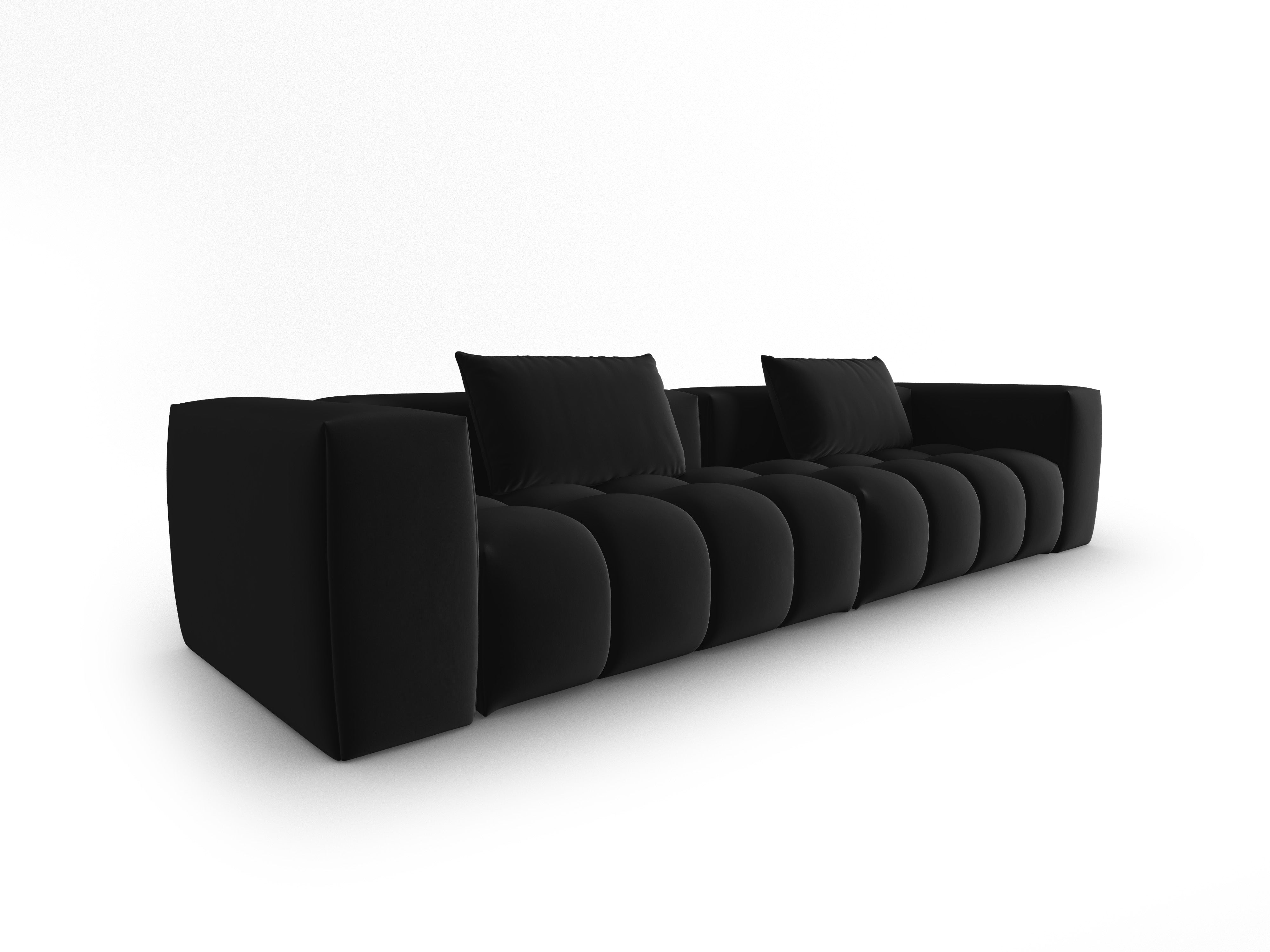 Sofa aksamitna 5-osobowa VERONA czarny