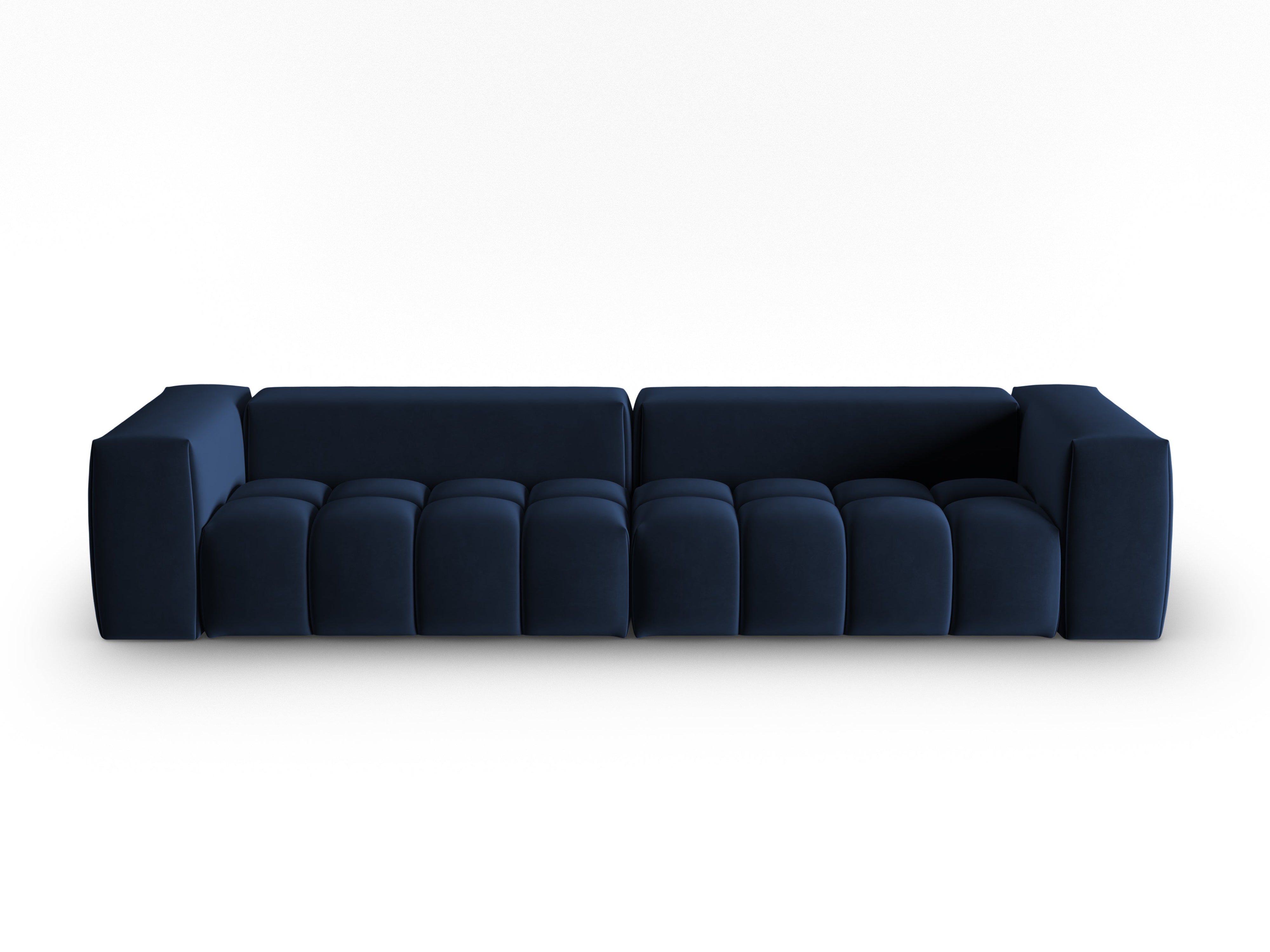 Sofa aus Samt für 5 Personen VERONA königsblau