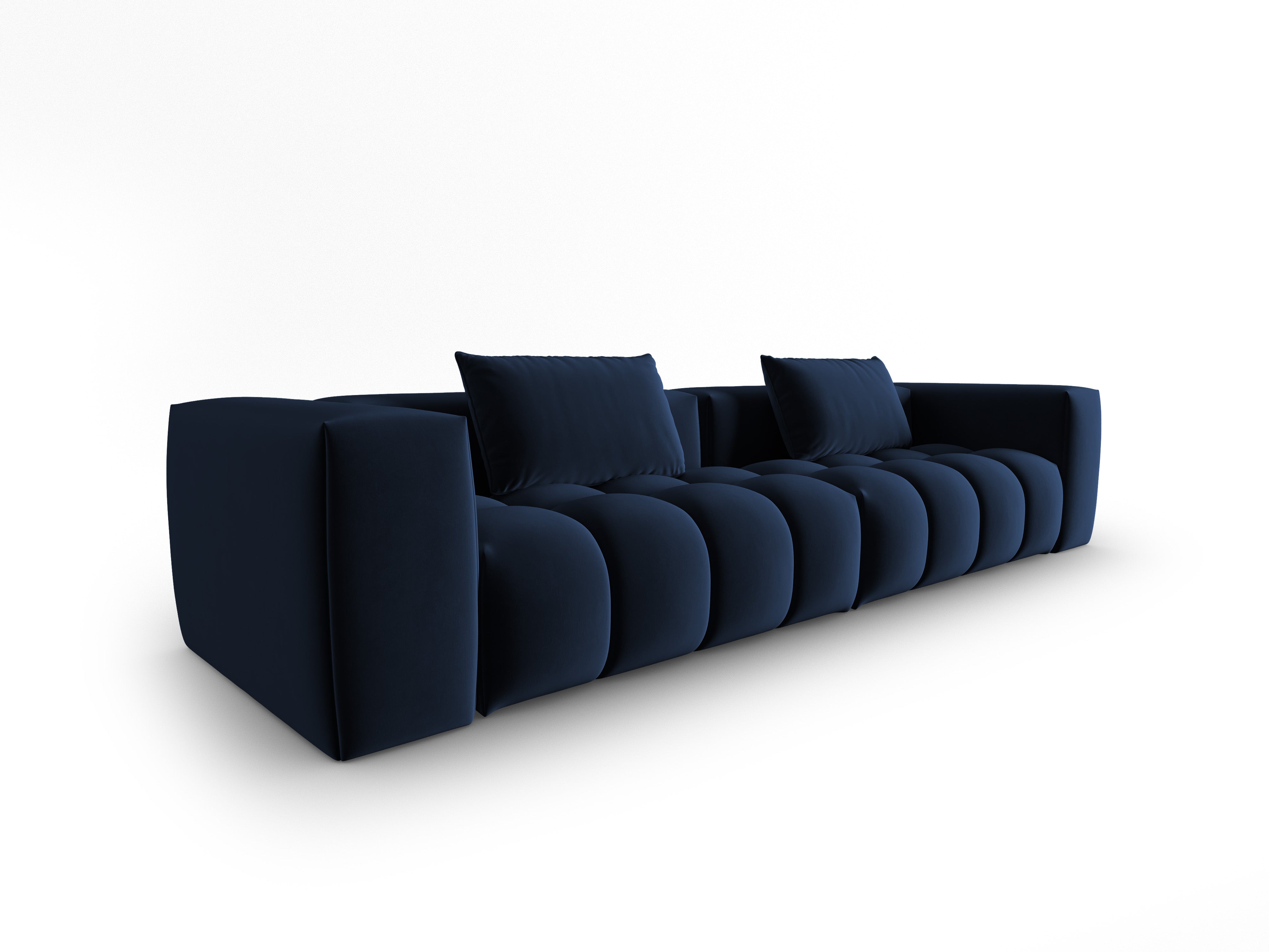 Sofa aus Samt für 5 Personen VERONA königsblau