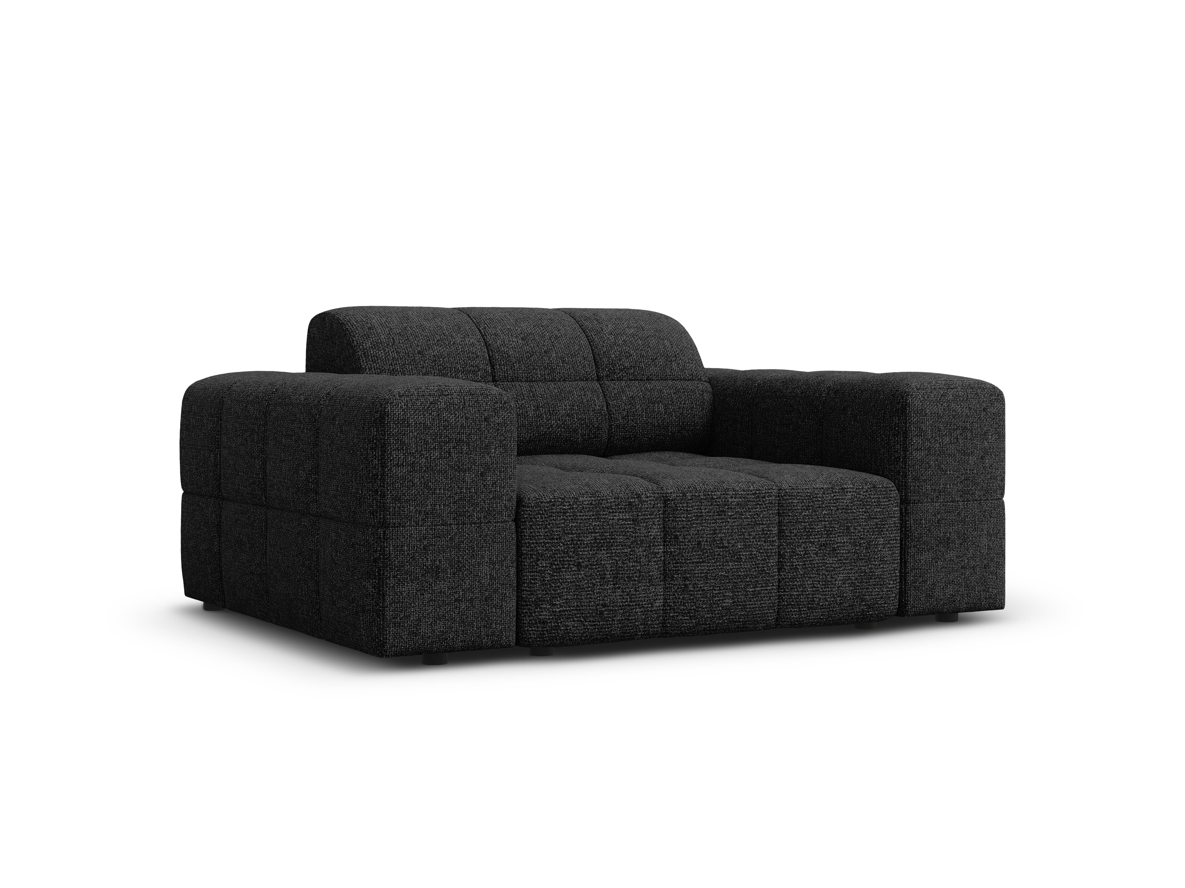 Fotel CHICAGO czarny szenil do salonu – Cosmopolitan Design