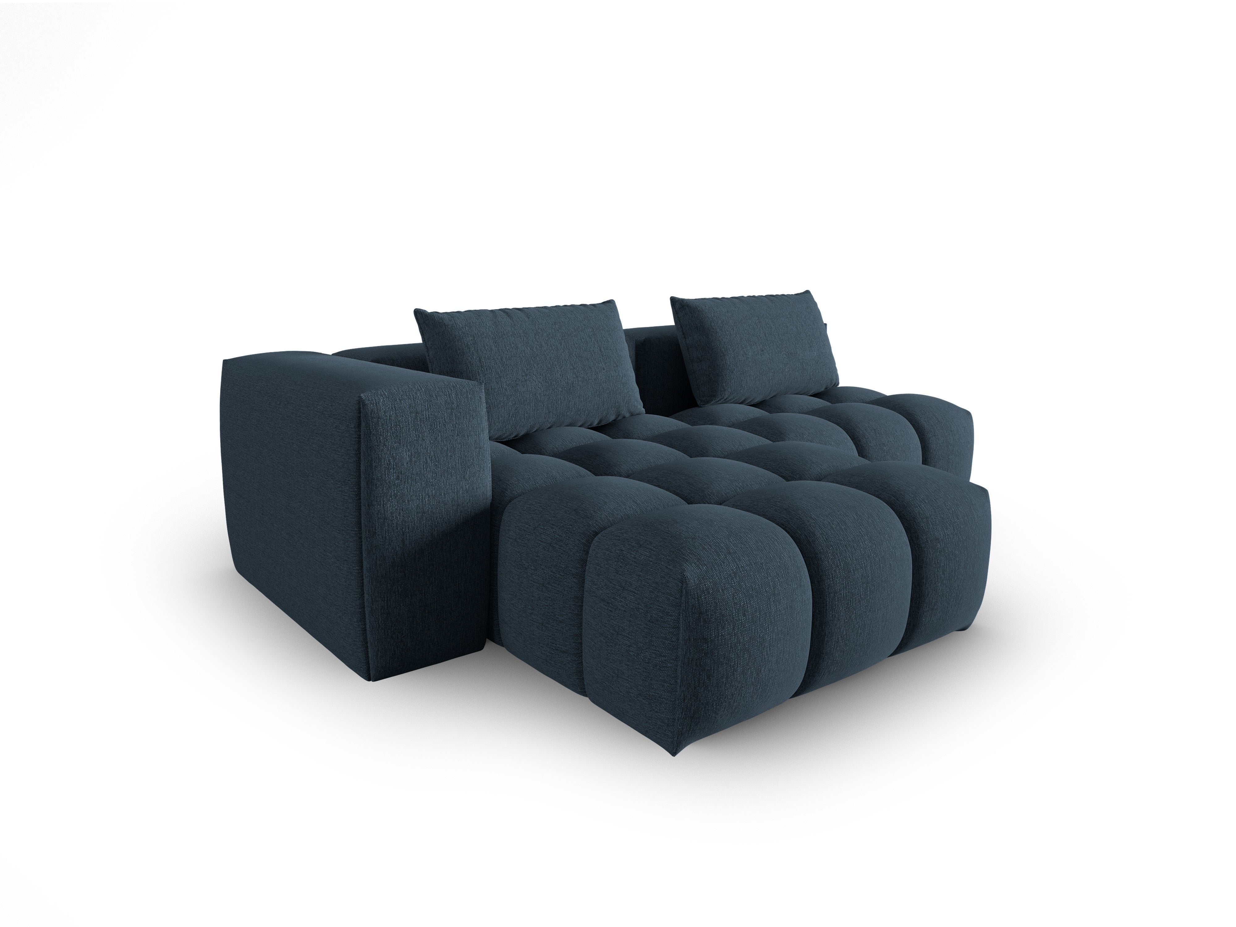 Left-facing open 3-seater corner sofa VERONA dark blue