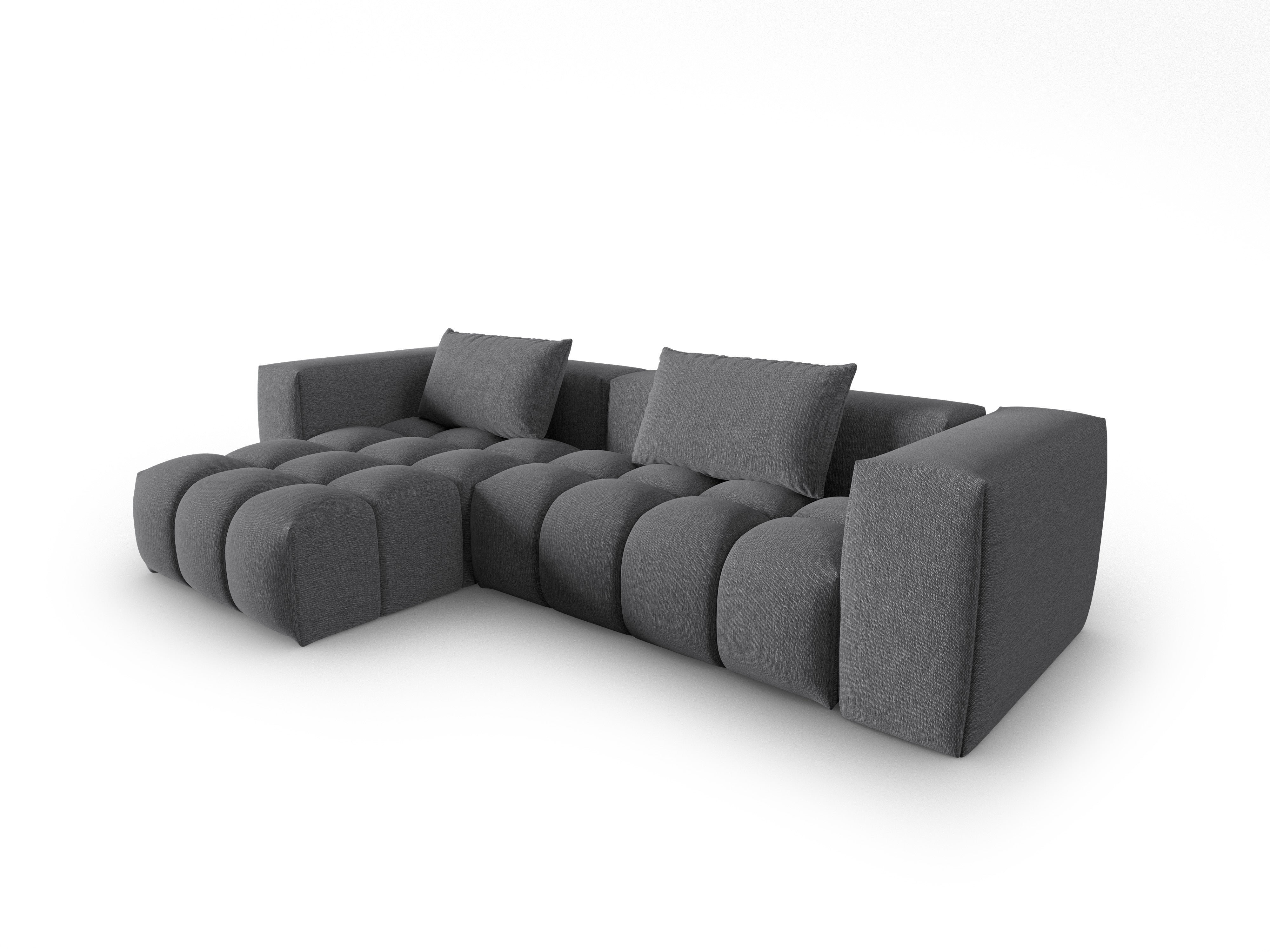 Narożnik 3-osobowy lewostronny VERONA szary – Cosmopolitan Design