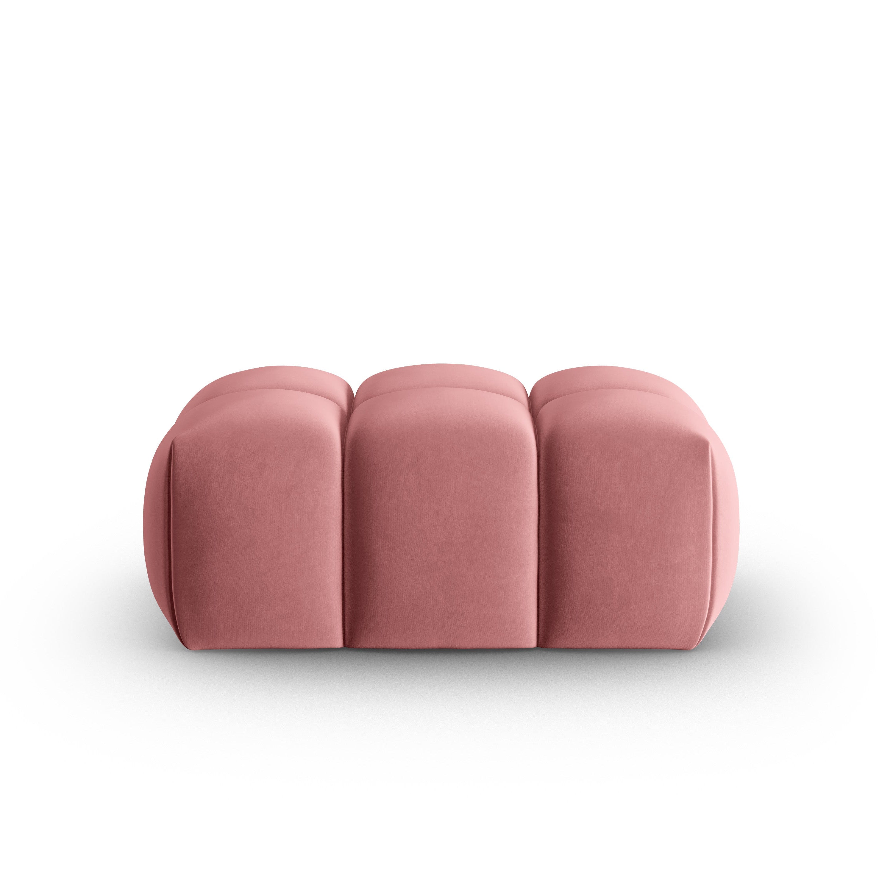 Velvet Pouf VERONA Pink Flamingo