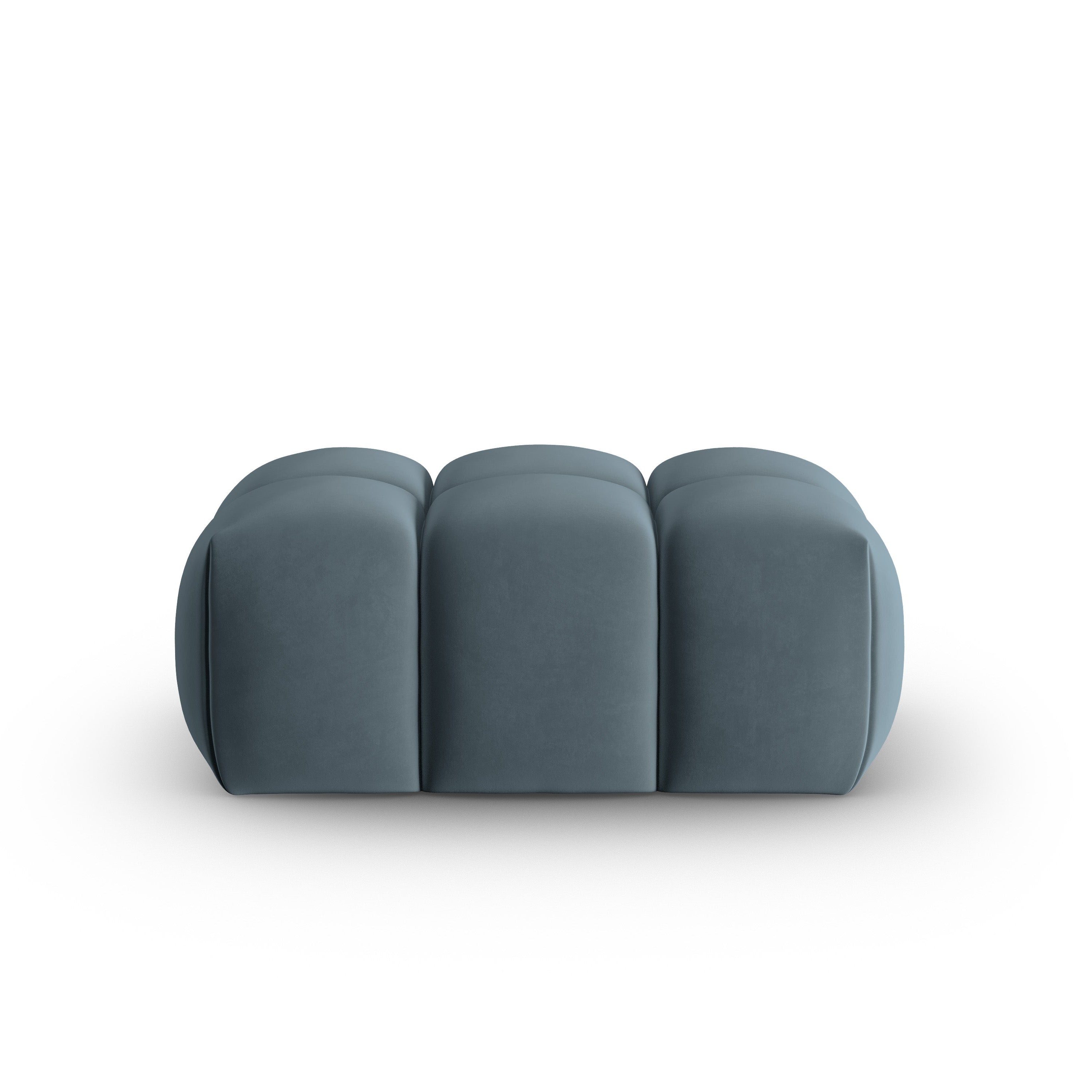 Velvet Pouf VERONA Blue