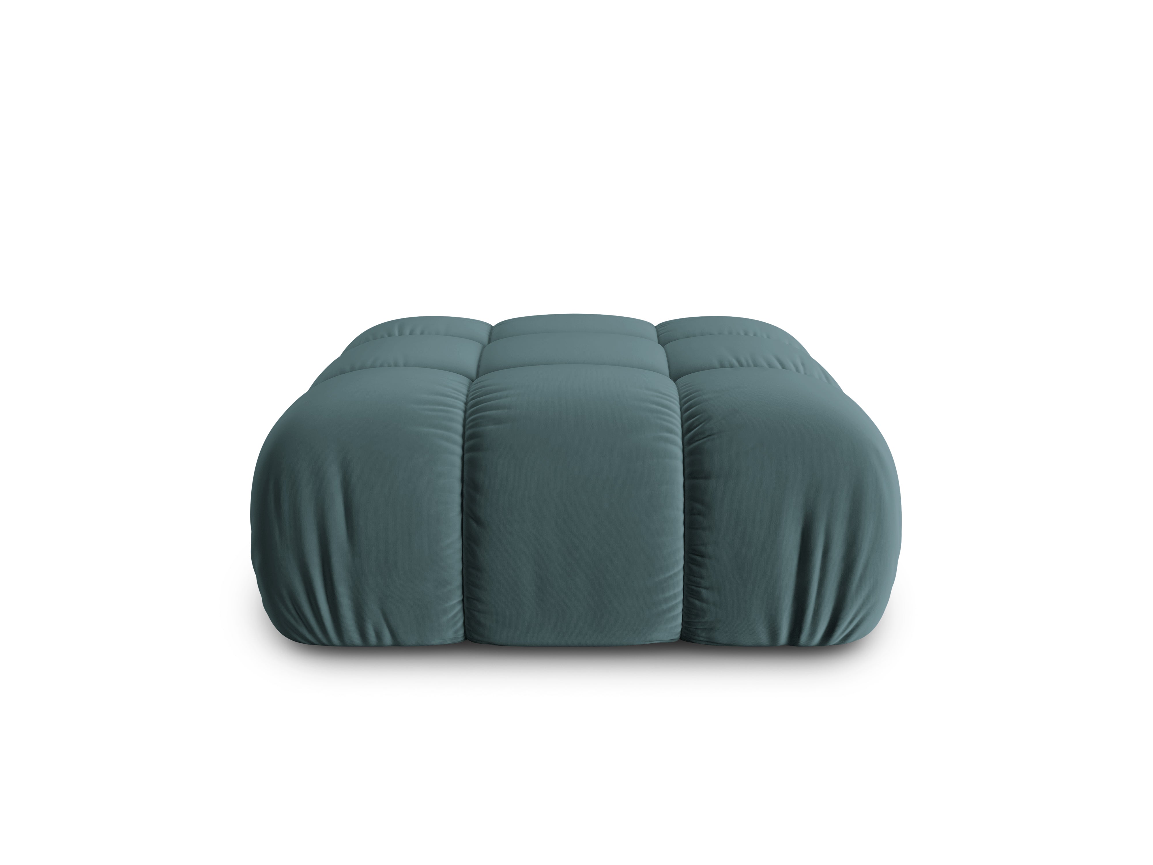 CORTINA Turquoise Velvet Pouf