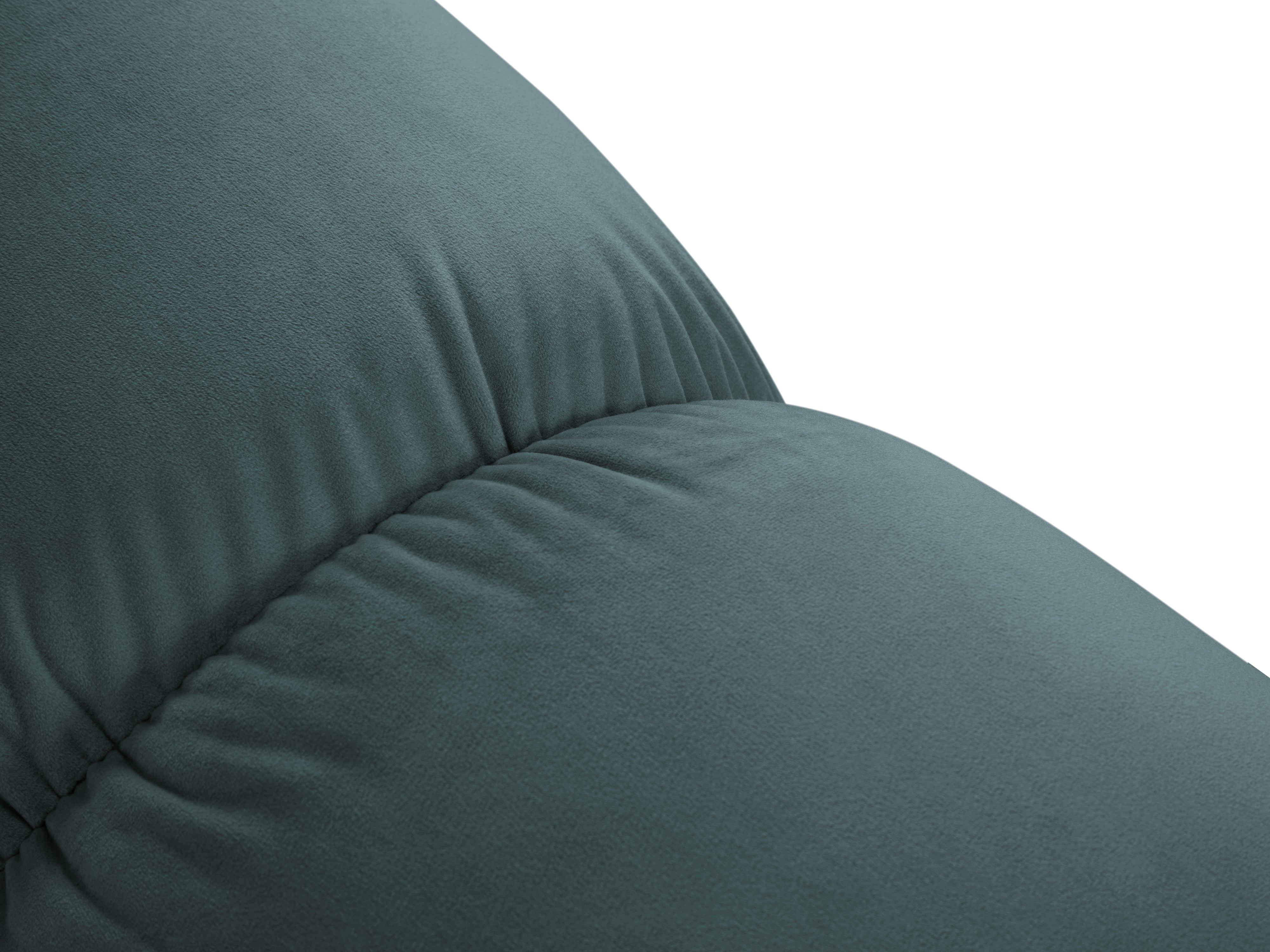 CORTINA Turquoise Velvet Pouf