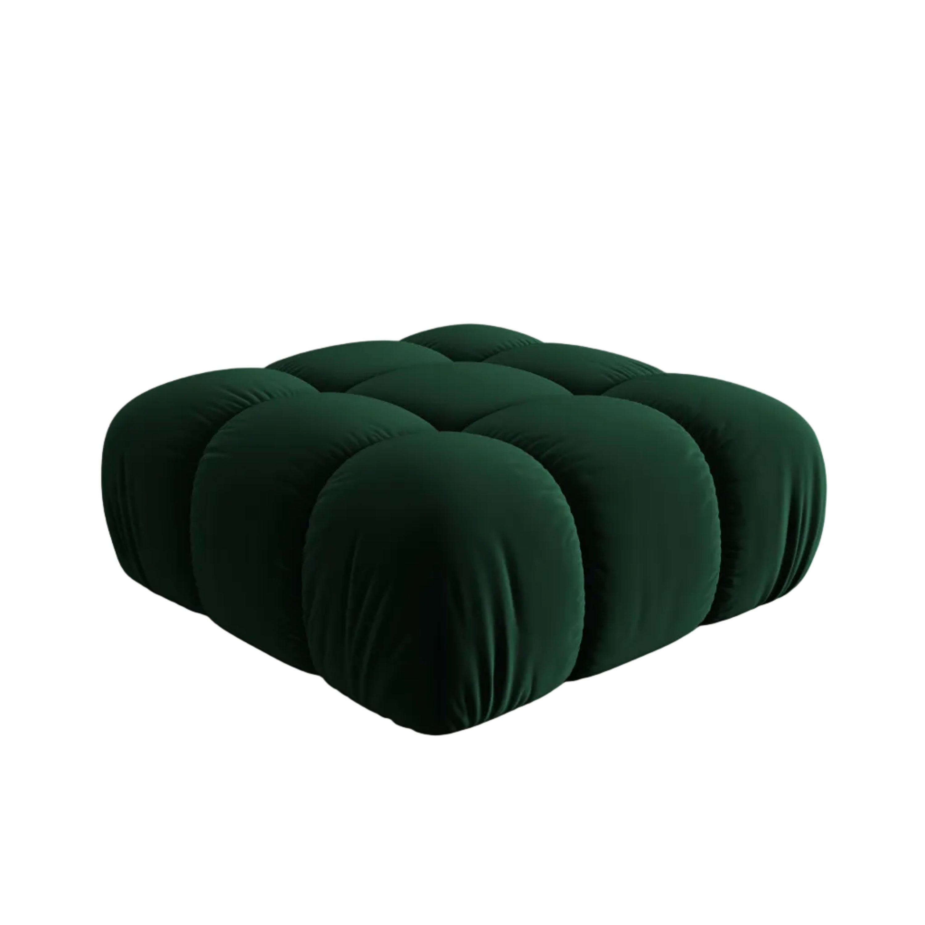 Samtpouf CORTINA flaschengrün