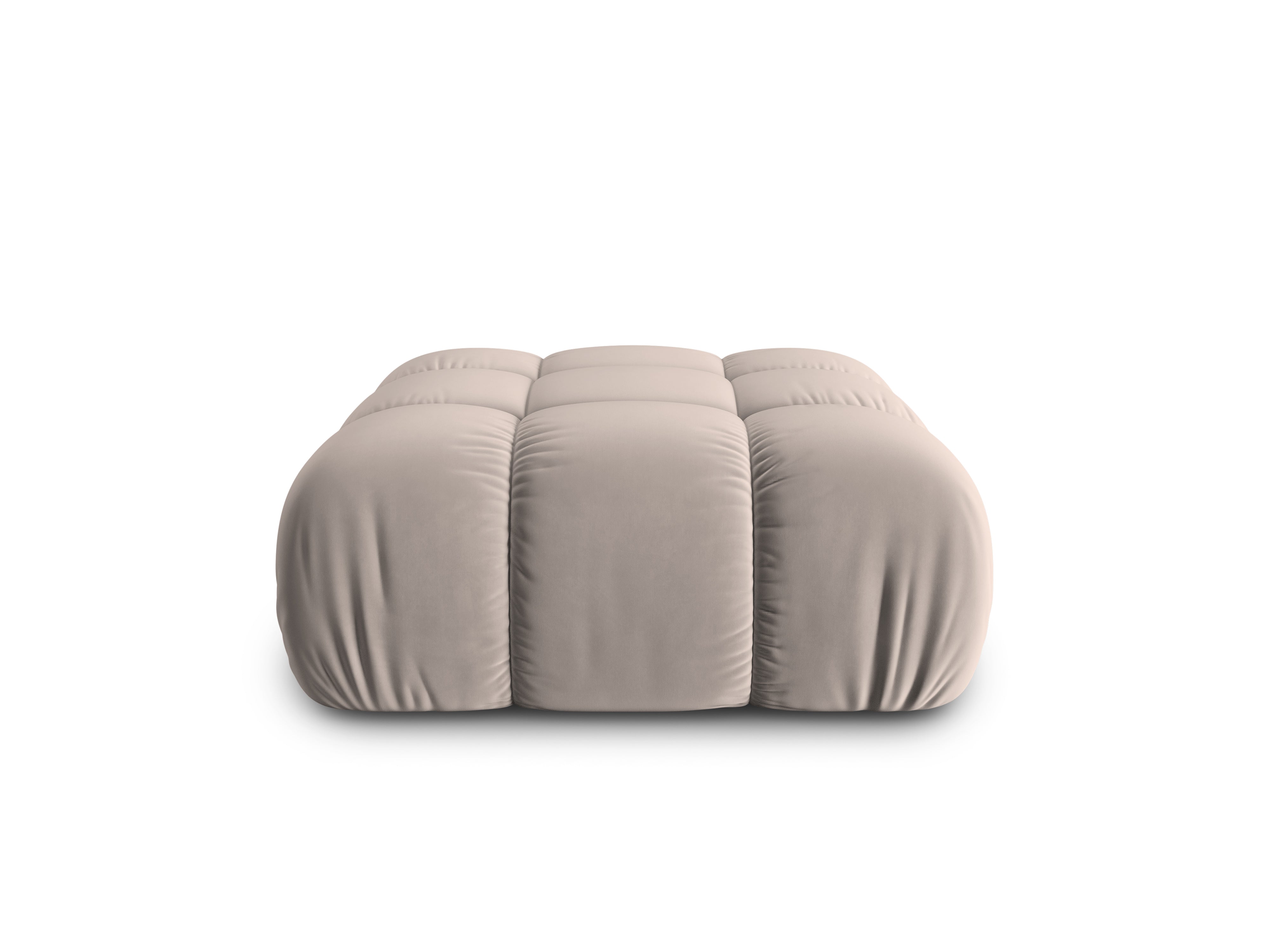 CORTINA Velvet Pouf Cappuccino