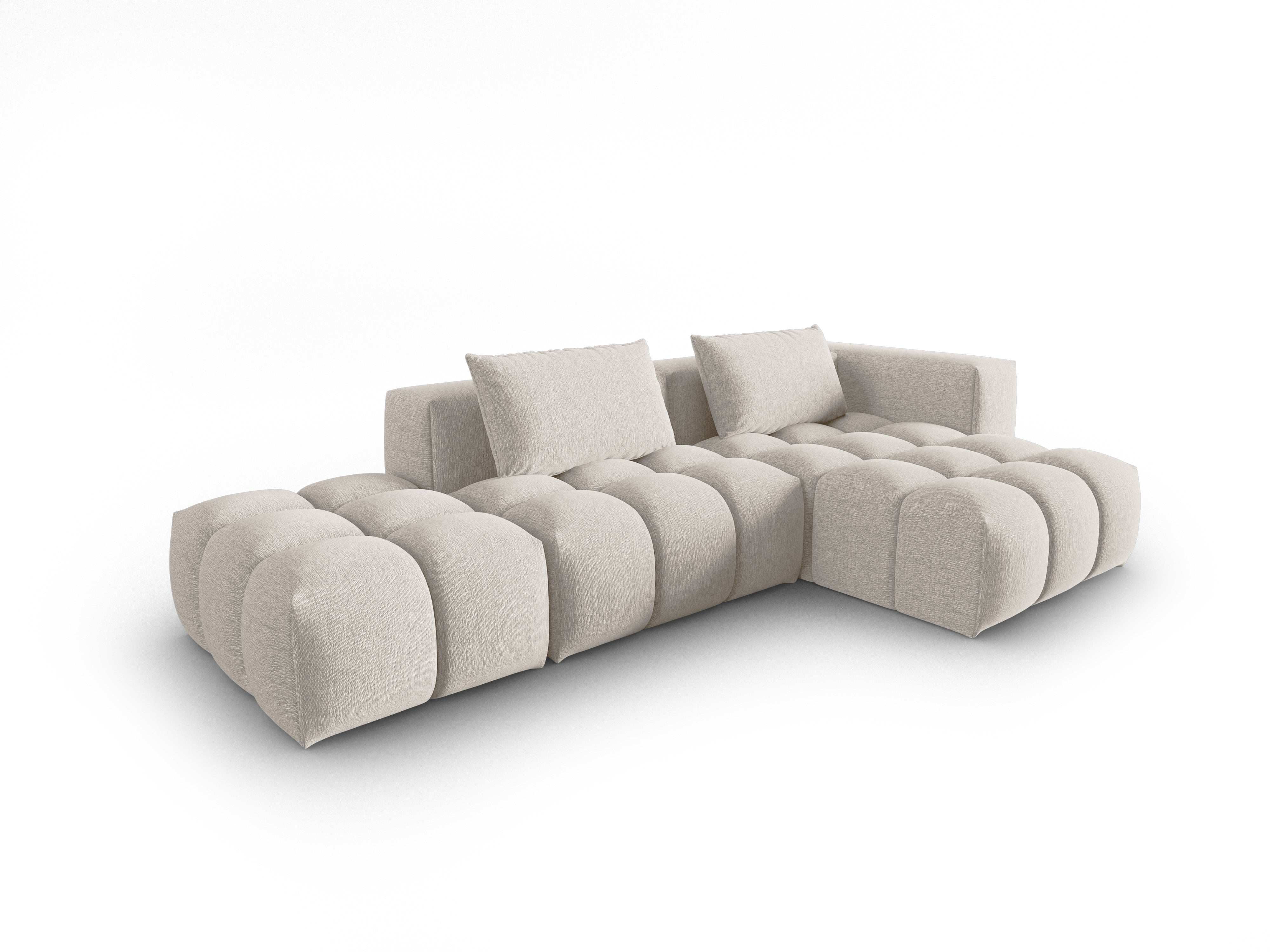 VERONA open right-facing 4-seater corner sofa beige