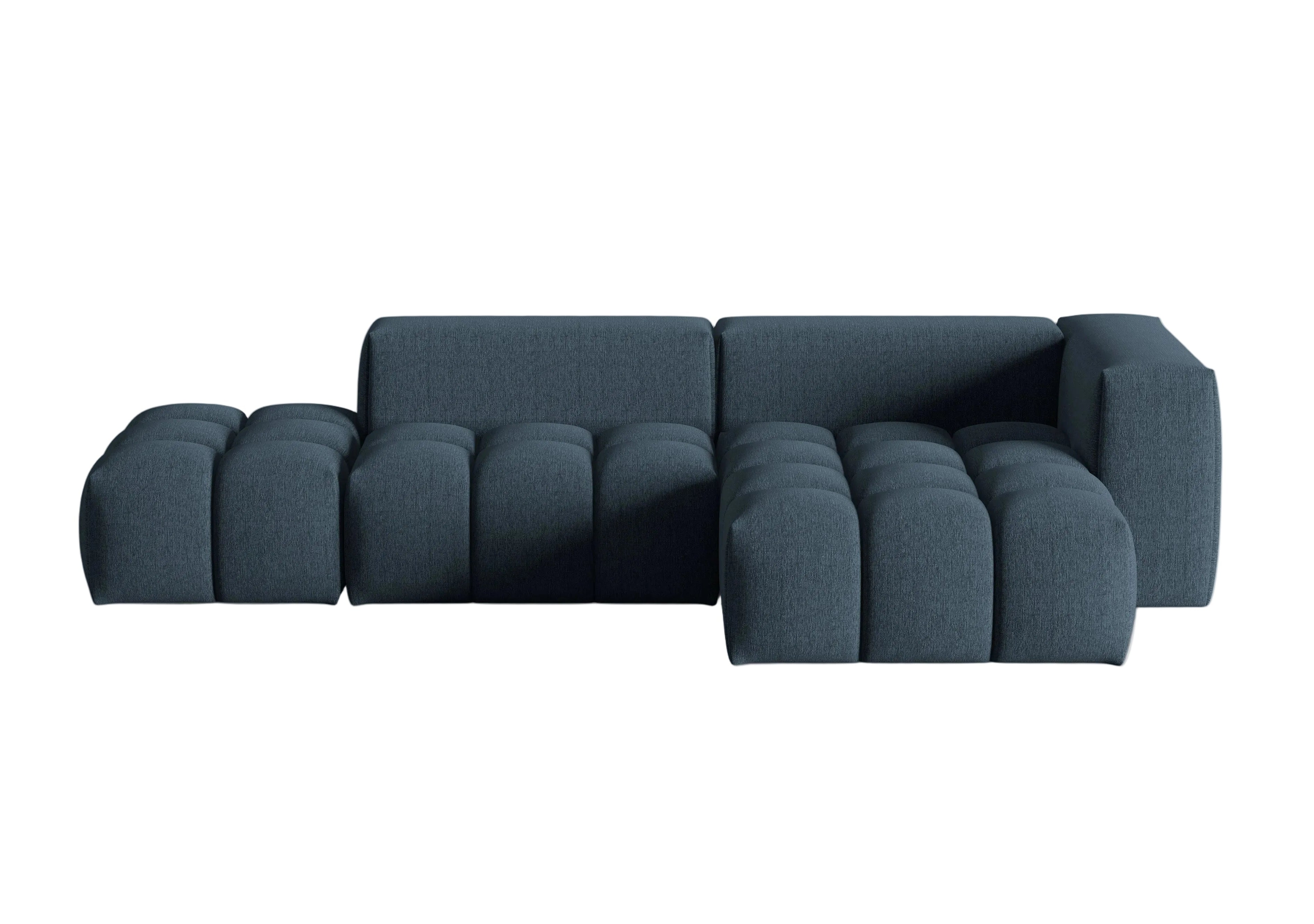 Right-facing open 4-seater corner sofa VERONA dark blue