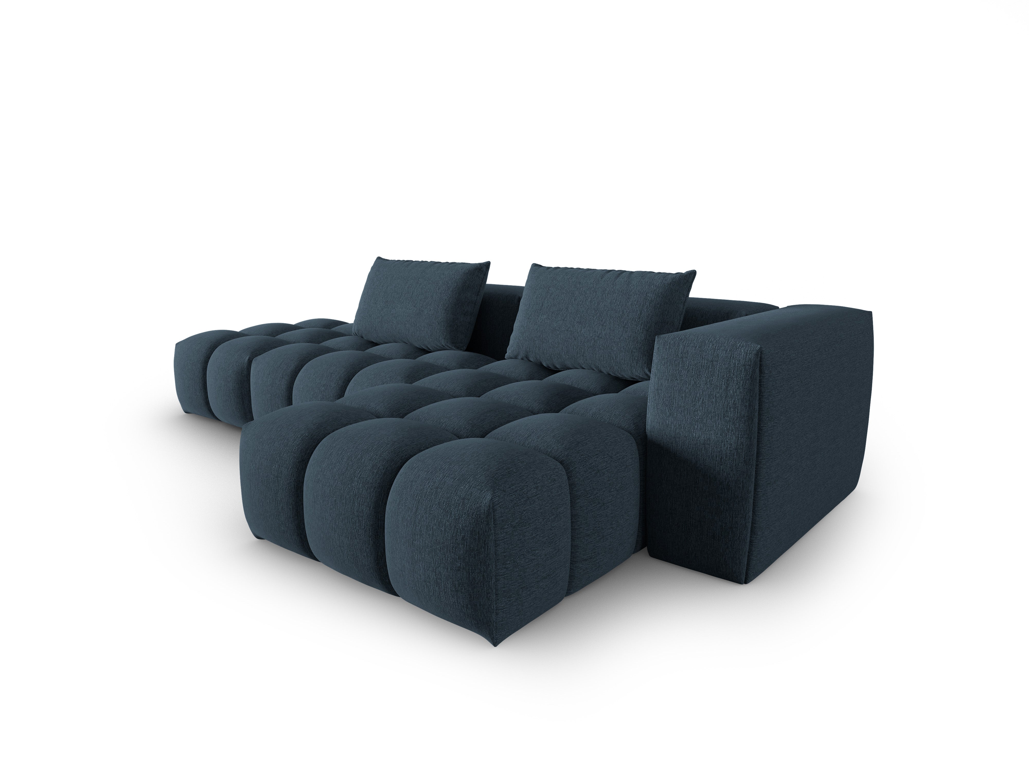Right-facing open 4-seater corner sofa VERONA dark blue