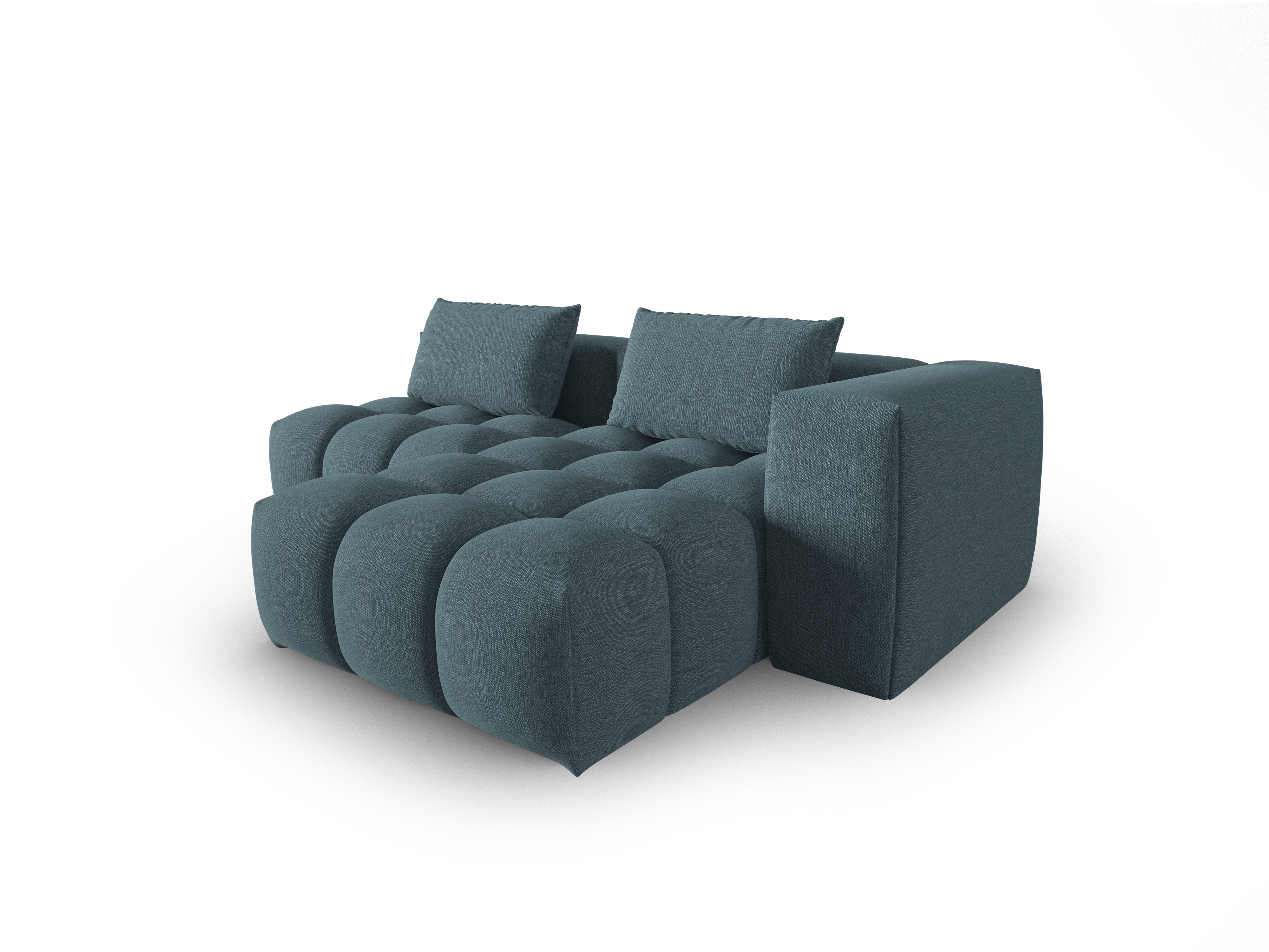 Right-facing open 3-seater corner sofa VERONA light blue