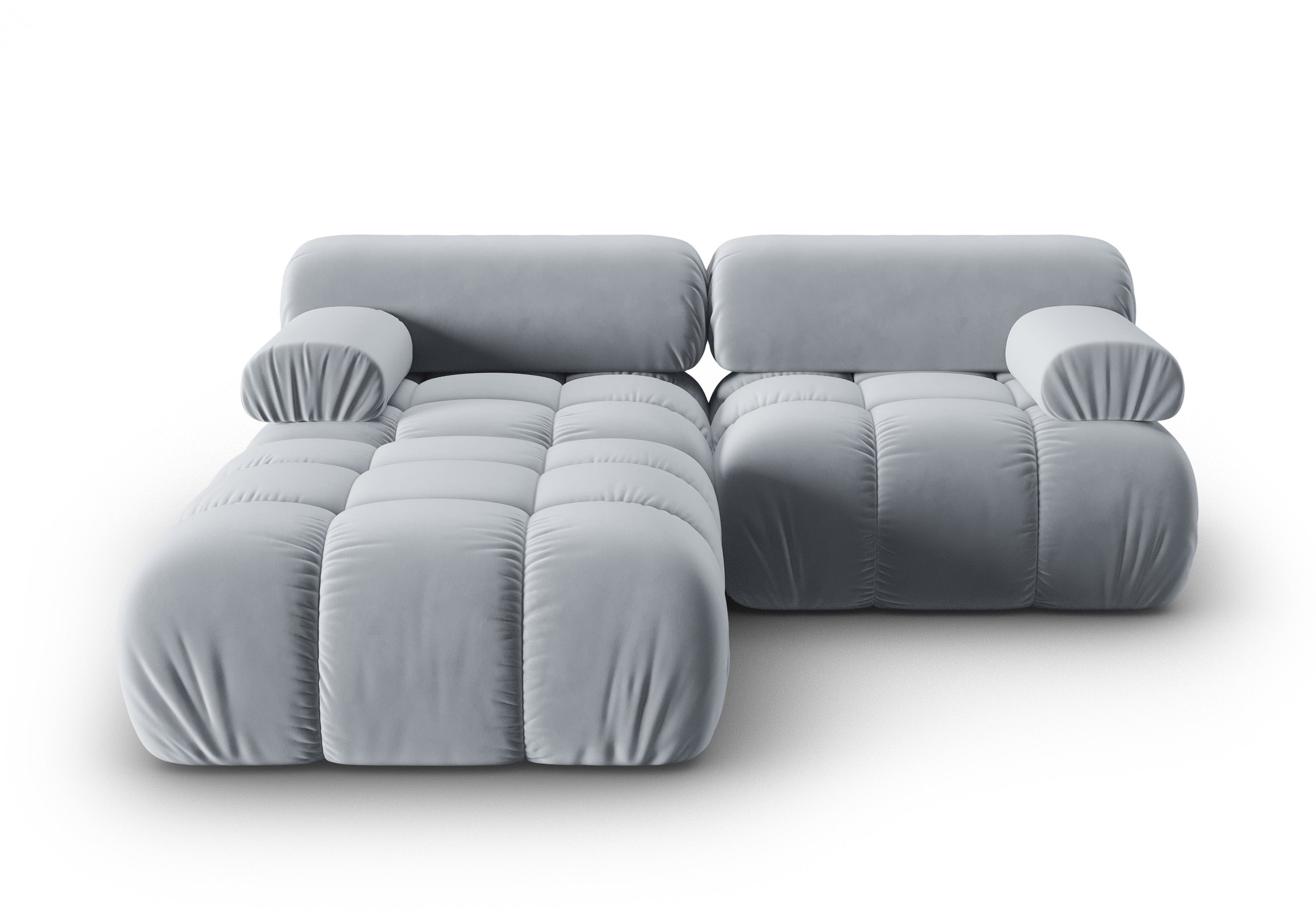 CORTINA Blue Velvet 3-Seater Sofa