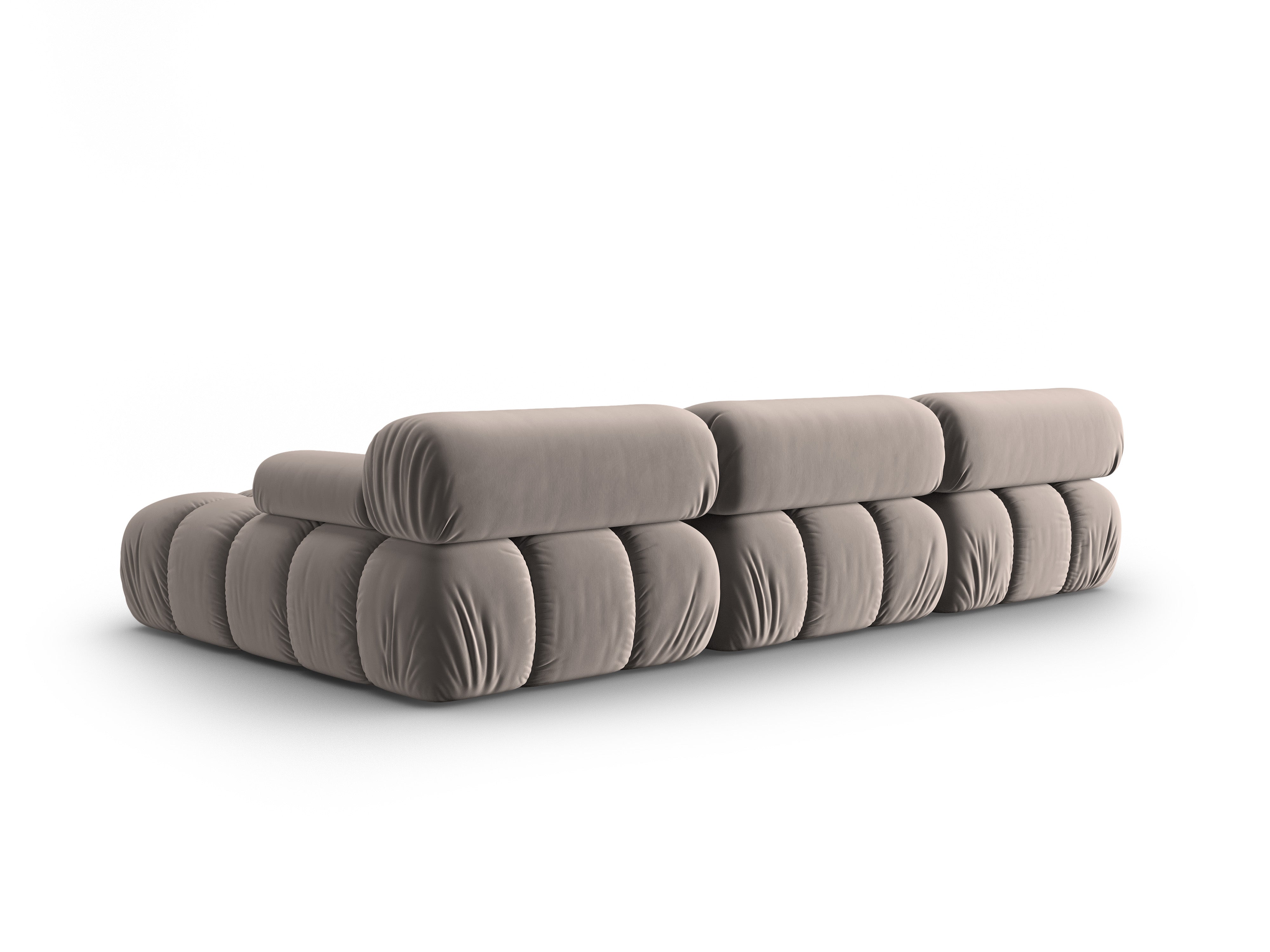 CORTINA cappuccino right-facing velvet corner sofa for 4 people [Ewelina] [Amelia spr]