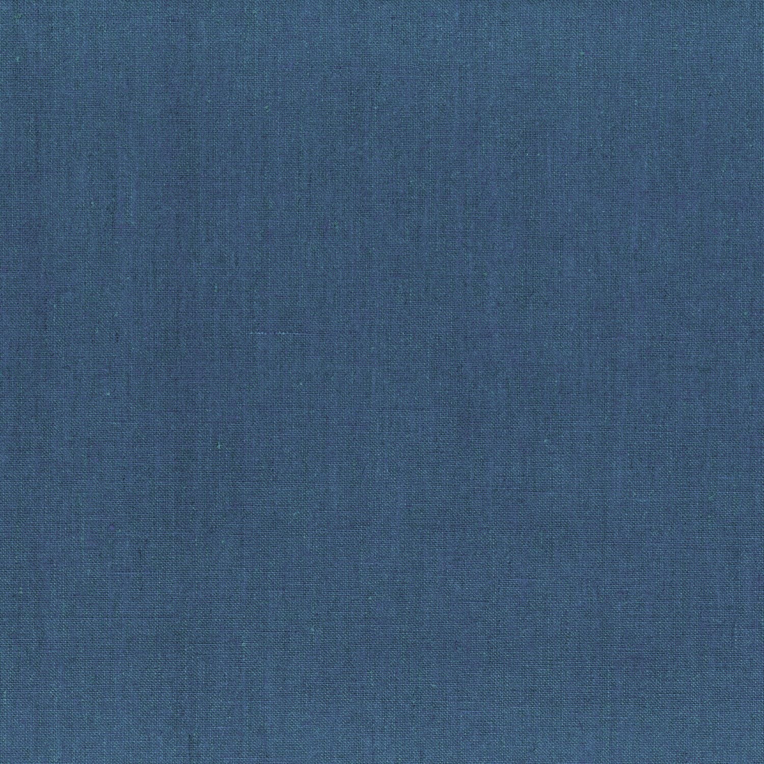 Linen textile wallpaper LINORA - BLEU INDIGO indigo blue