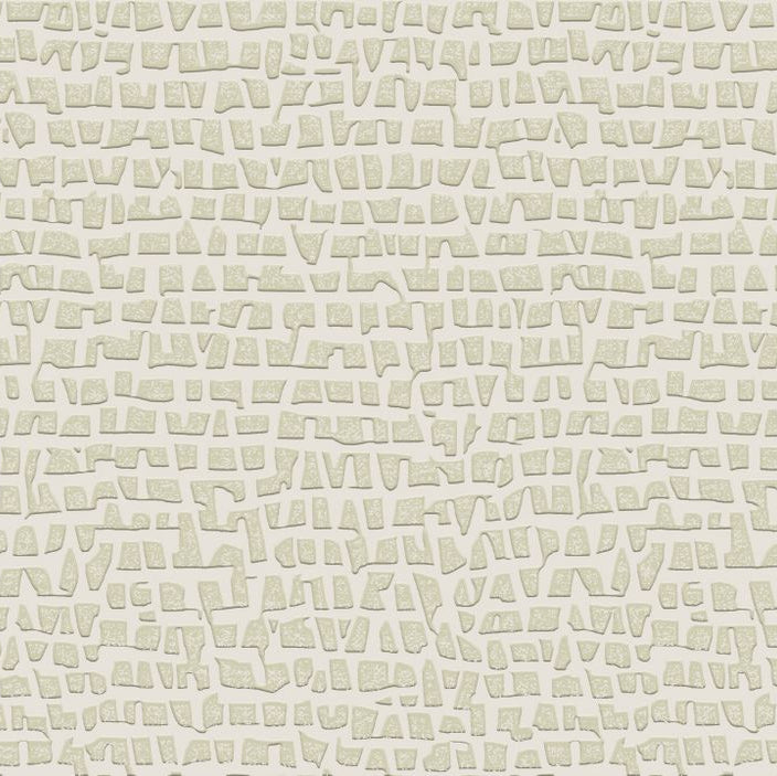 Tapeta tekstylna strukturalna z abstrakcyjnym wzorem SERTI - CRAIE PLATINE platynowy biały