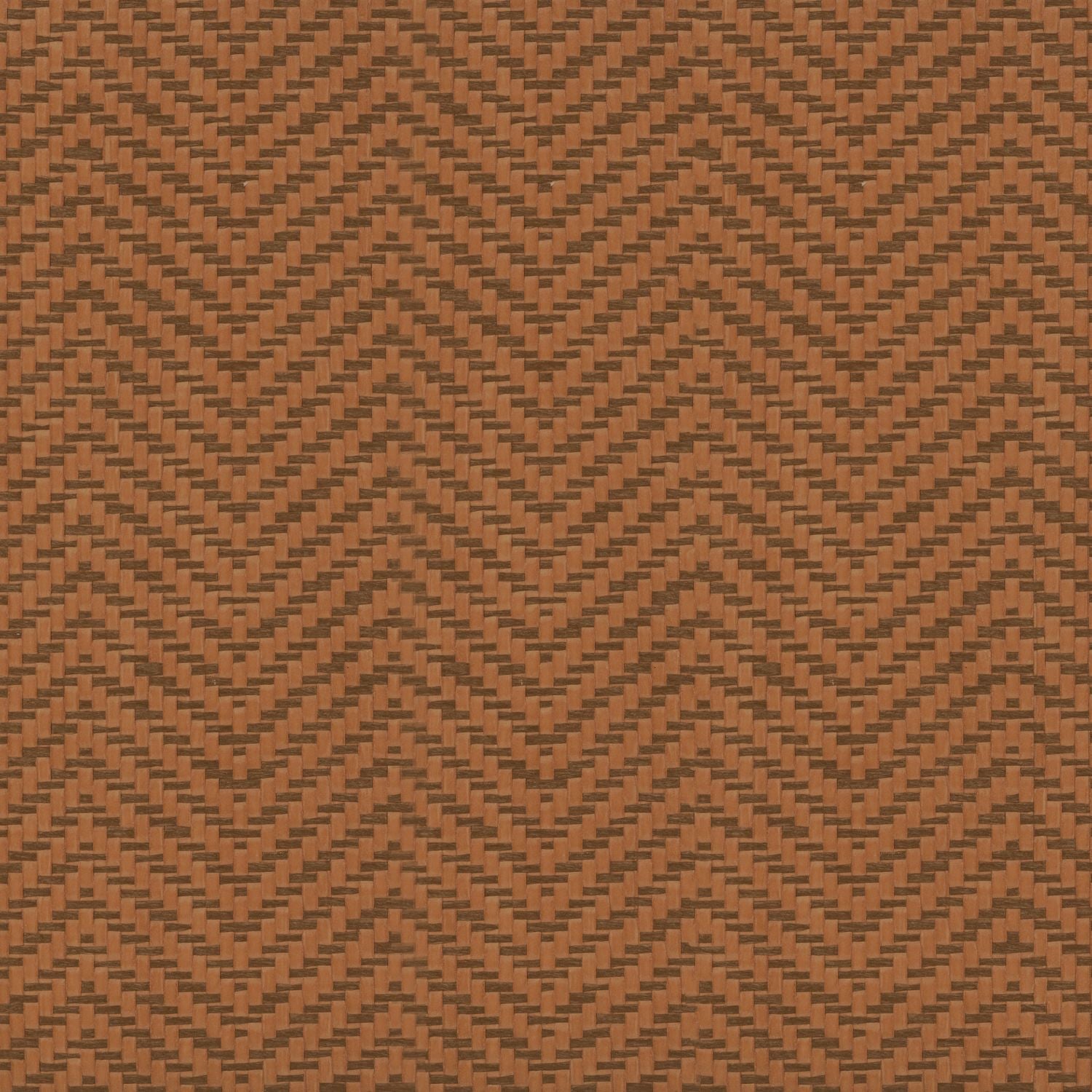 Structural paper wallpaper imitating raffia KASANE - CHESTNUT brown