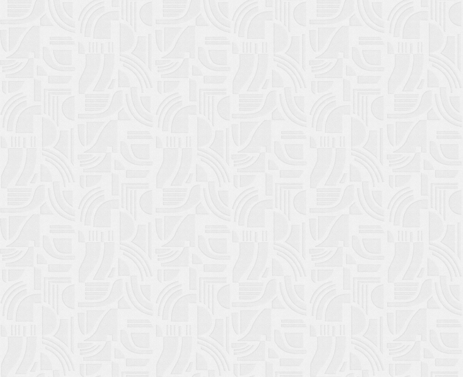 Tapeta tekstylna strukturalna z geometrycznym wzorem LINSOLITE - BLANC biały