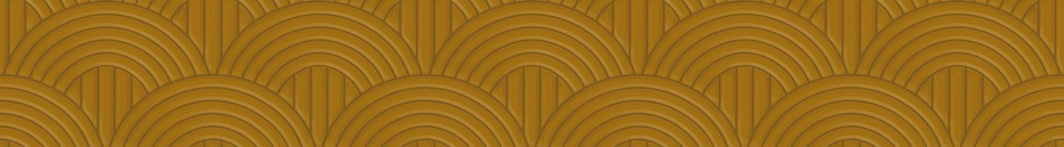 Tapeta tekstylna z geometrycznym wzorem VOLUTIS - MOUTARDE musztardowy